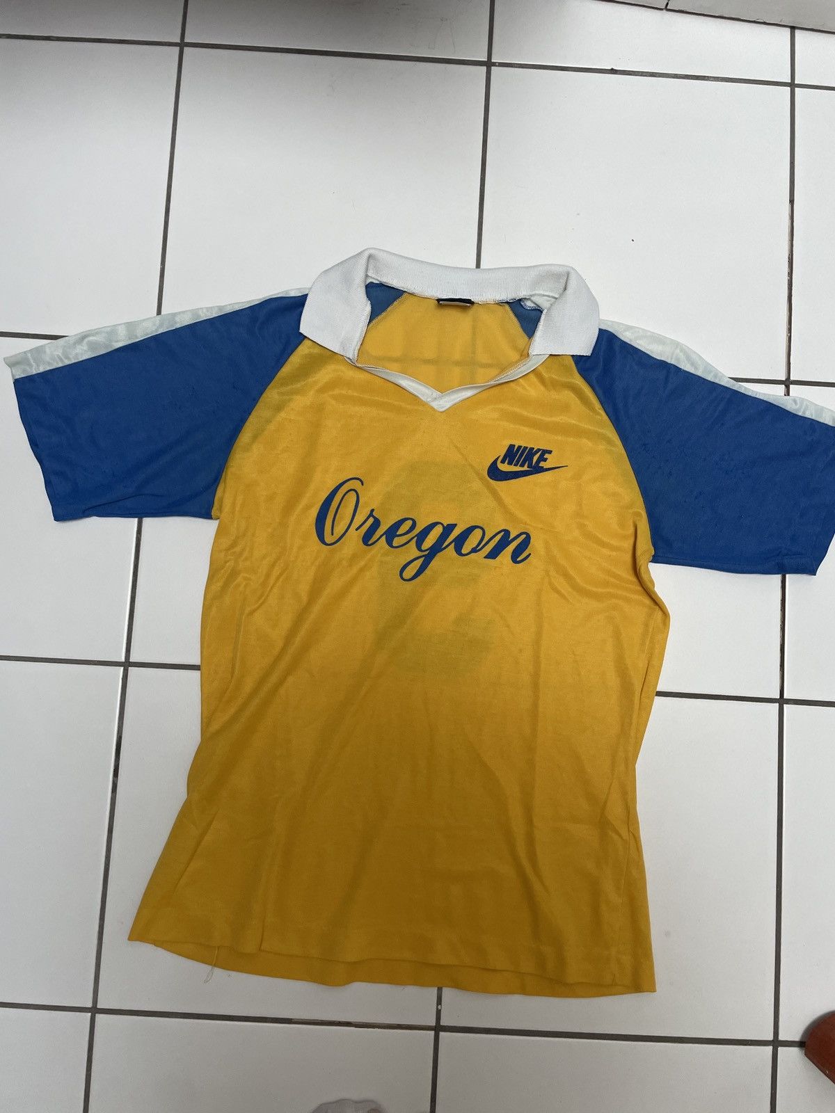 Nike × Vintage Vintage 80s Orgegon Nike Jersey Size US M / EU 48-50 / 2 - 1 Thumbnail