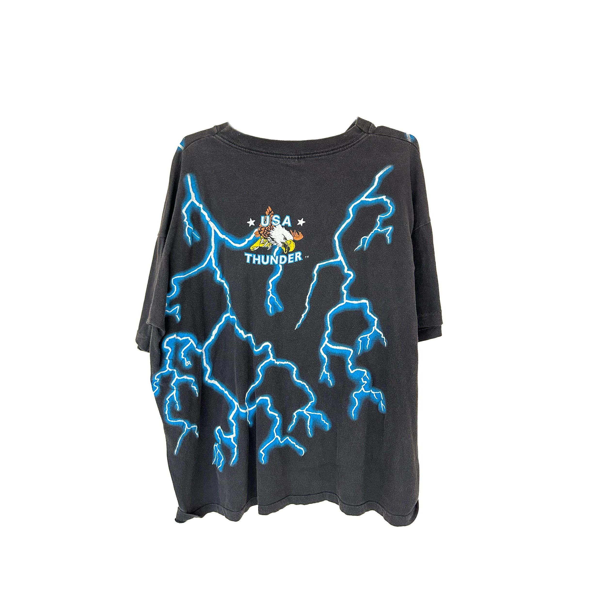Vintage VINTAGE USA THUNDER COUGAR LIGHTNING TEE Size US XL / EU 56 / 4 - 2 Thumbnail