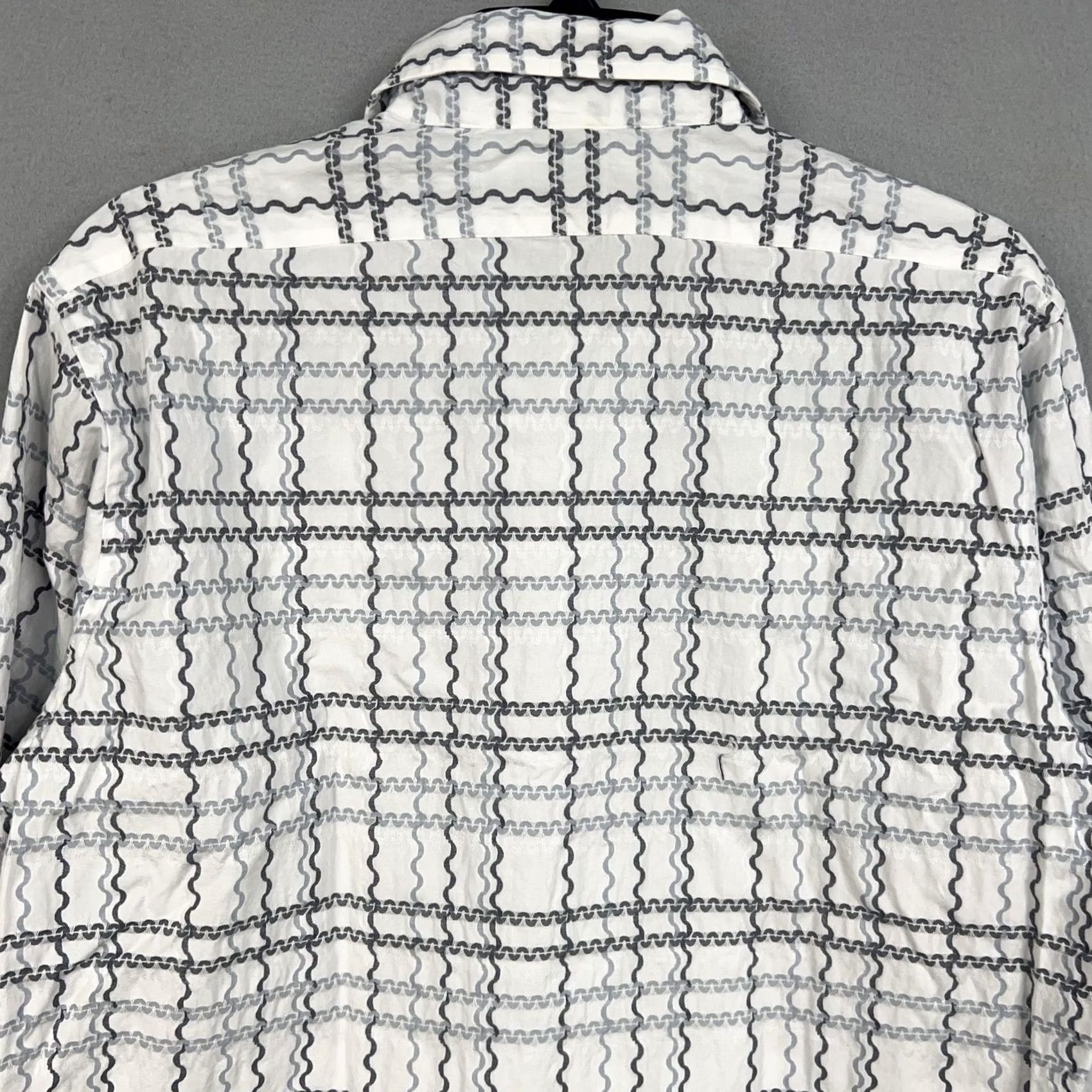 Brooks Brothers Vintage Brooks Brothers Shirt Mens Medium White Gray Plaid Slim Fit USA Made Size US M / EU 48-50 / 2 - 6 Thumbnail
