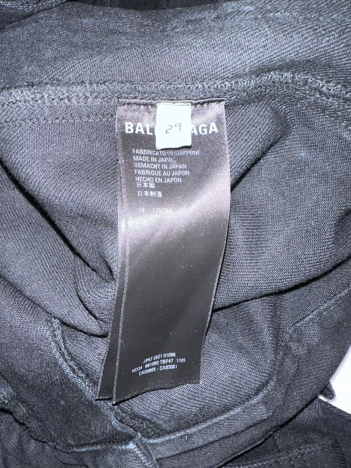 Balenciaga Balenciaga Black Raver Denim Size US 29 - 5 Thumbnail
