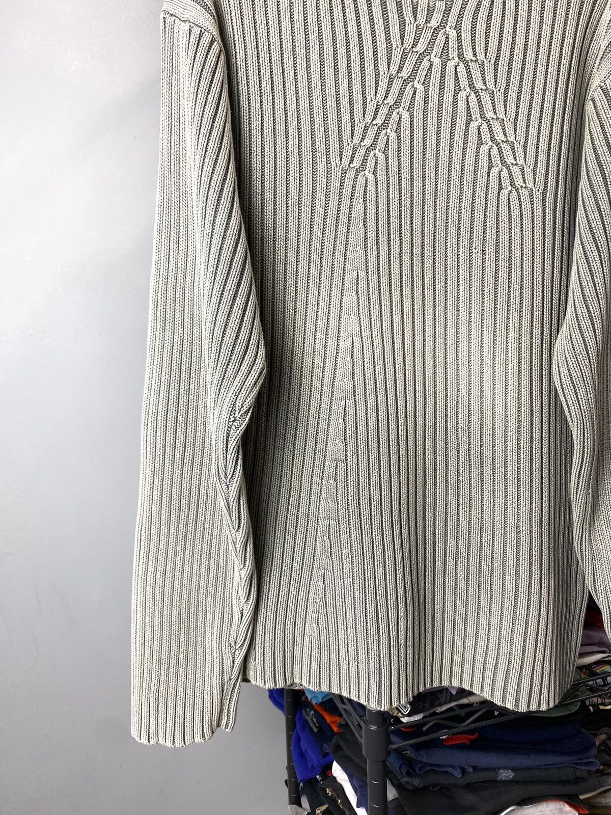 Vintage Y2K Vintage Striped Diesel Style Japanese Knit Sweater Size US XL / EU 56 / 4 - 3 Thumbnail
