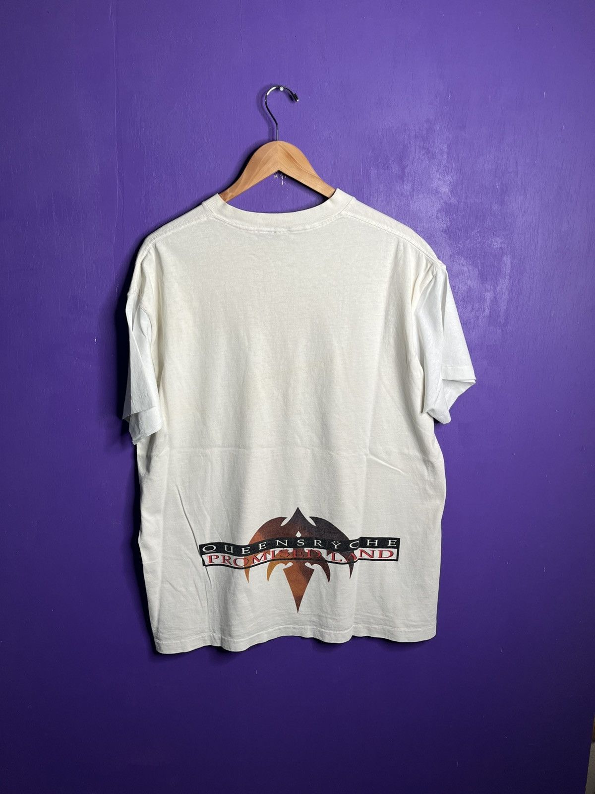 Band Tees × Vintage Vintage 1994 Queensrÿche damaged tour t-shirt Size US XL / EU 56 / 4 - 2 Thumbnail