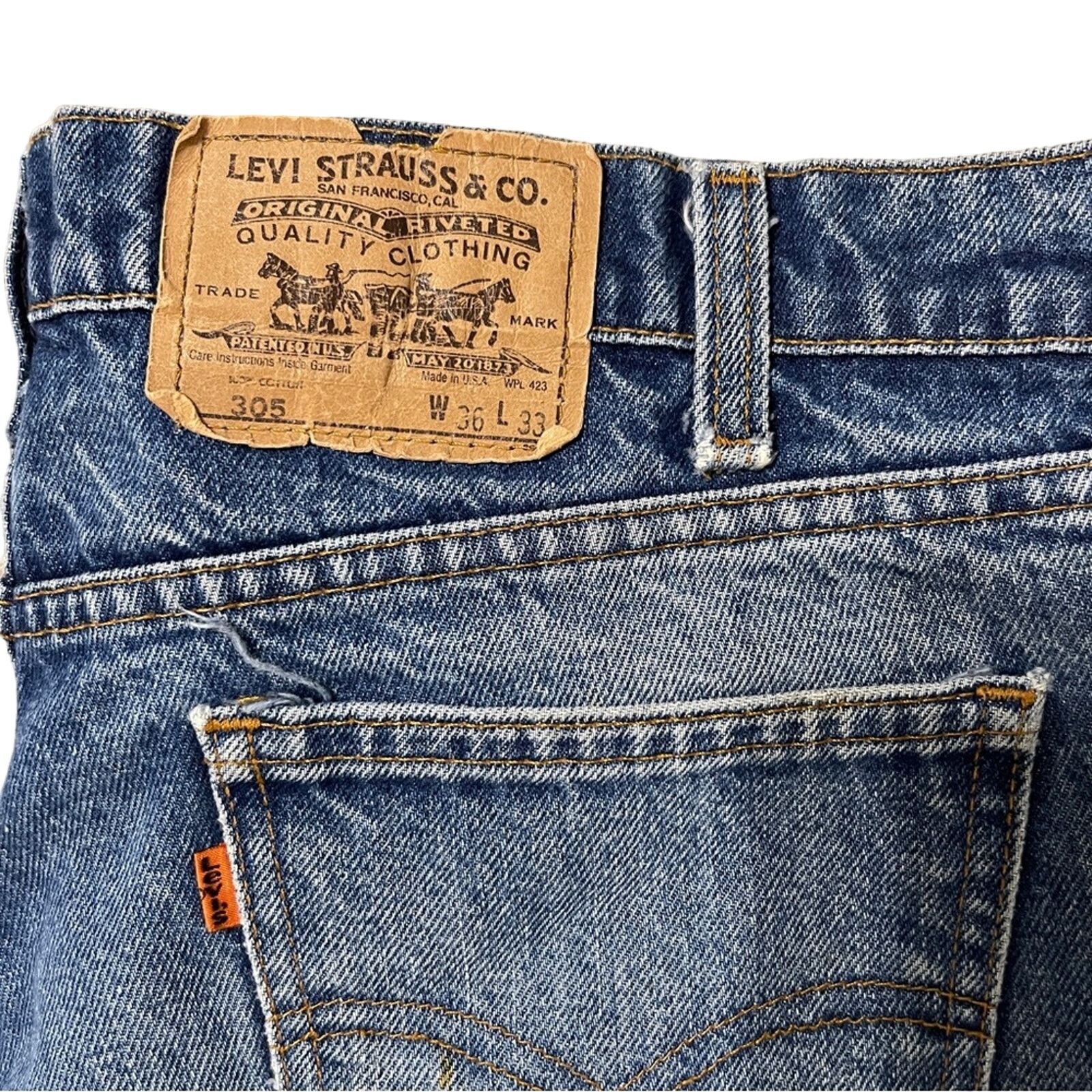 Levi's Vintage Levi’s Orange Tab Cut Off Denim Dad Shorts Size 32" / US 10 / IT 46 - 4 Thumbnail