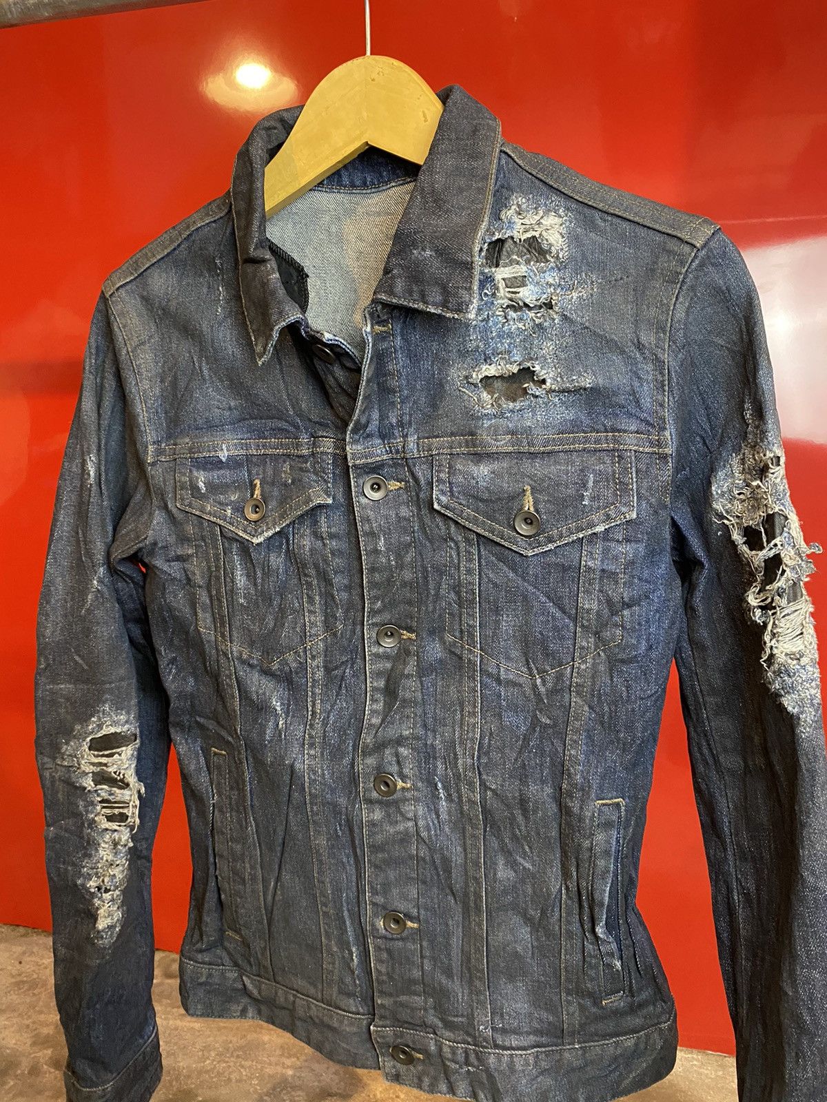 Shellac distressed shellac jeans jacket archives Size US M / EU 48-50 / 2 - 5 Thumbnail