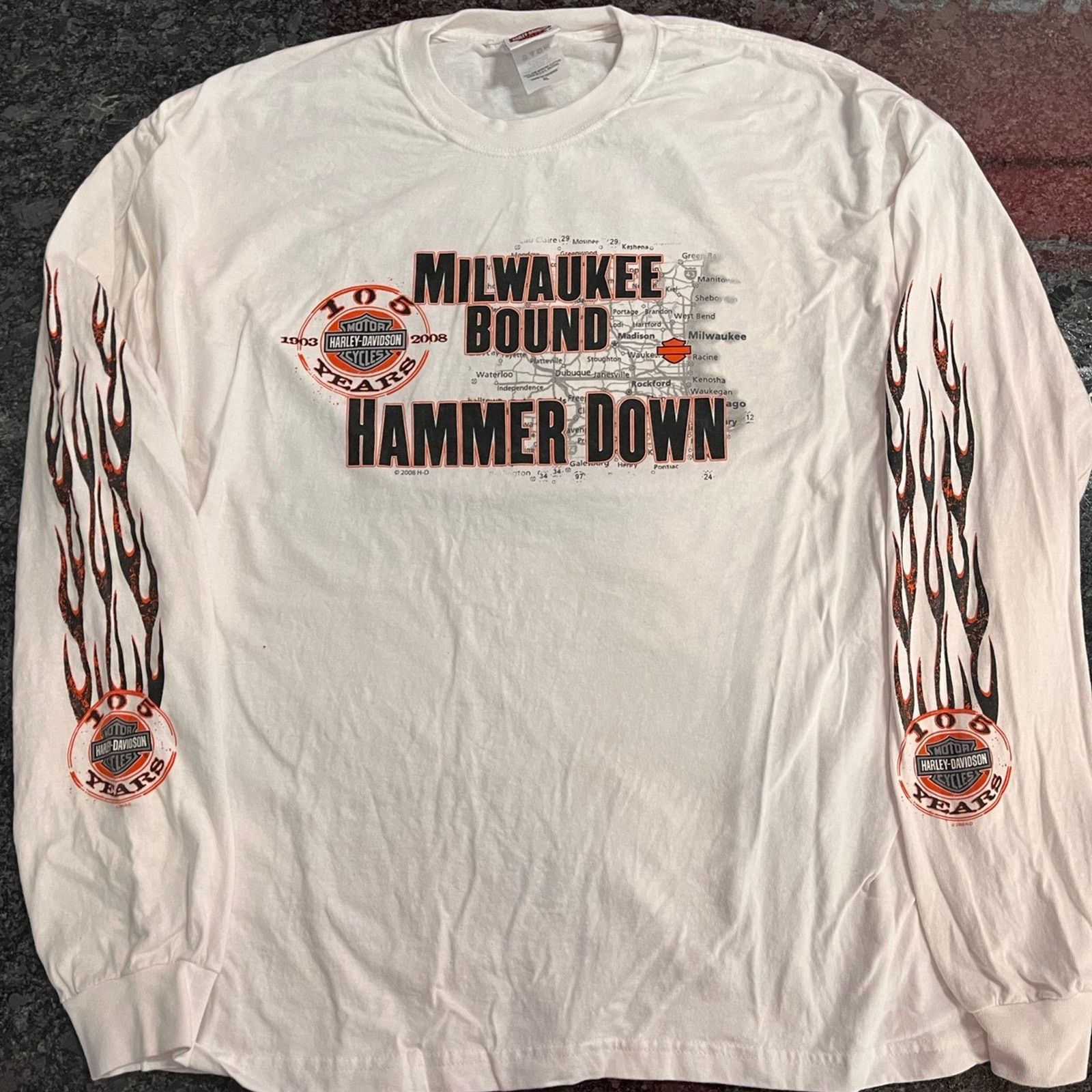 Harley Davidson Vintage Harley Davidson Size US XL / EU 56 / 4 - 2 Thumbnail