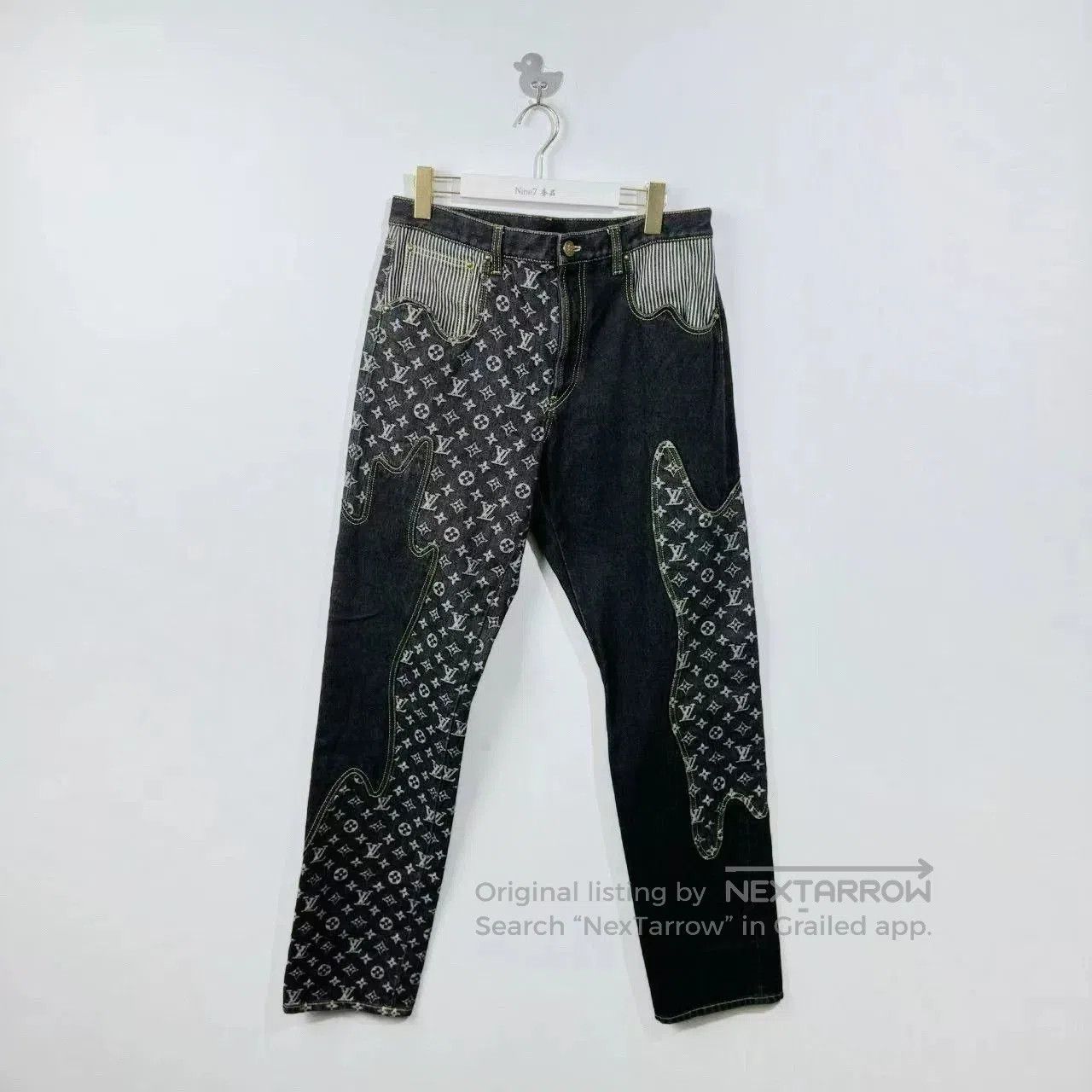 Louis Vuitton Louis Vuitton x Nigo Logo Denim Jeans. Size US 31 - 1 Thumbnail