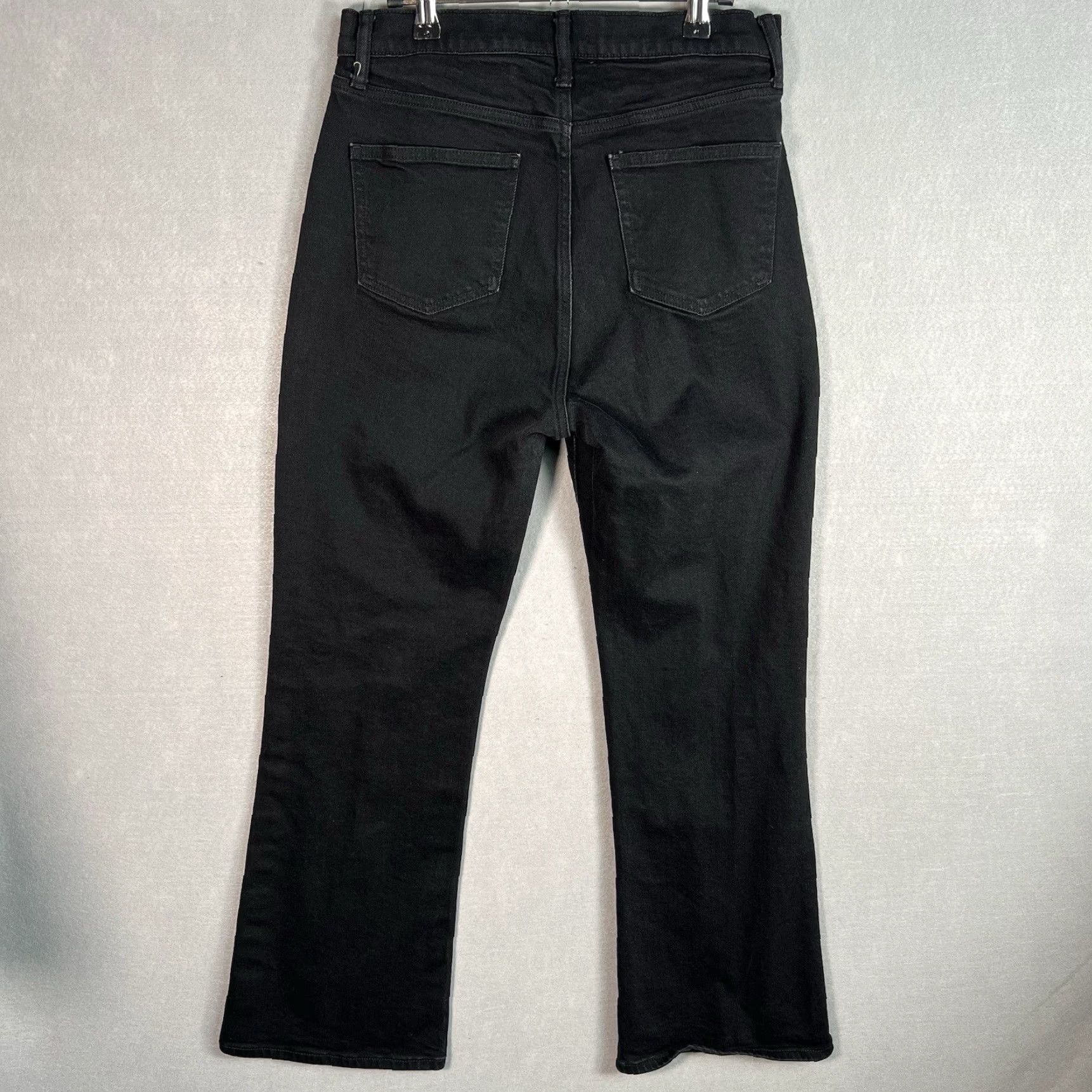 Uniqlo VINTAGE Uniqlo Women's Boots Cut Jeans 28 Black Denim Cotton Blend 90s Retro Size 28" / US 6 / IT 42 - 2 Thumbnail