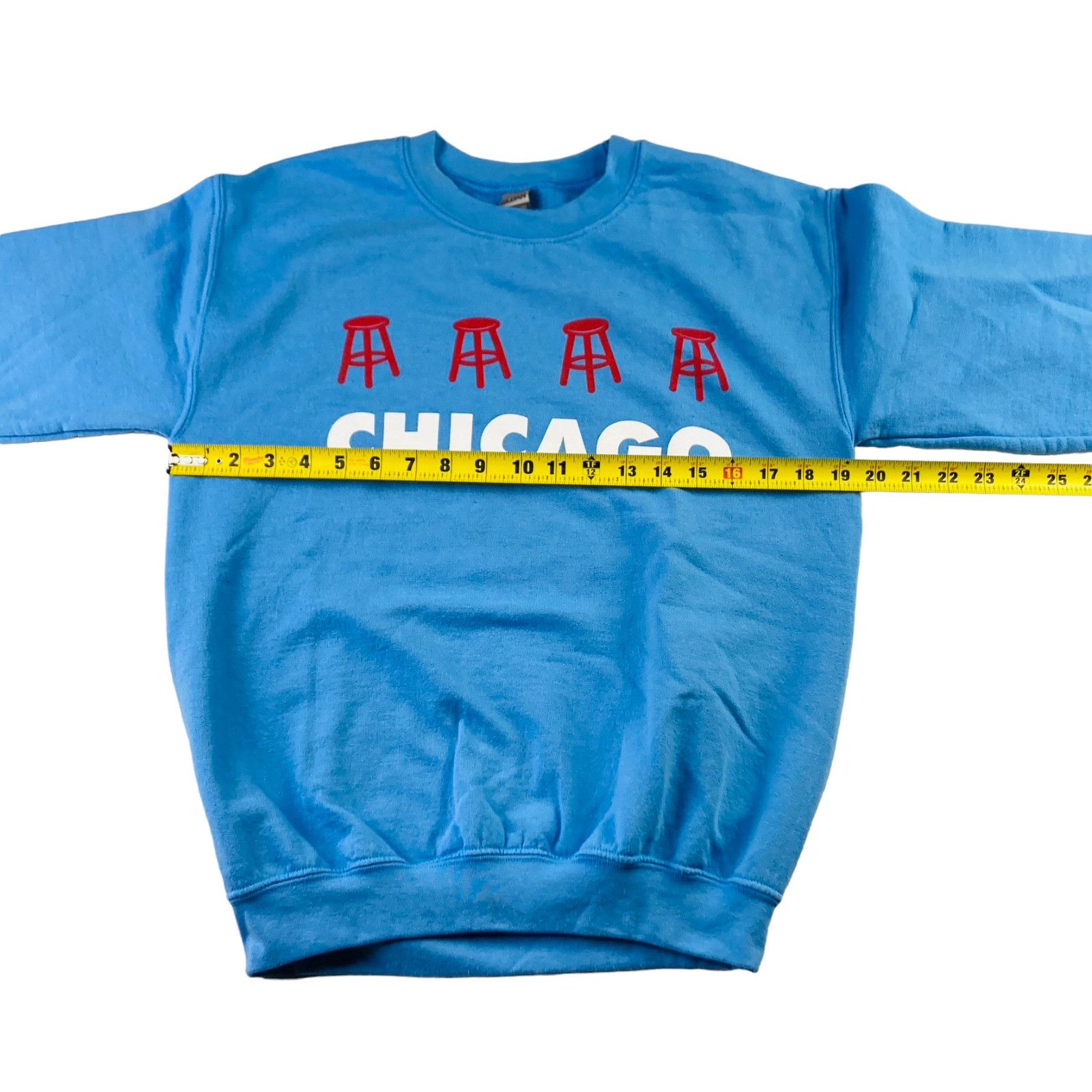 Gildan Barstool Sports Chicago Men’s Sweatshirt Blue • Small Size US S / EU 44-46 / 1 - 6 Thumbnail