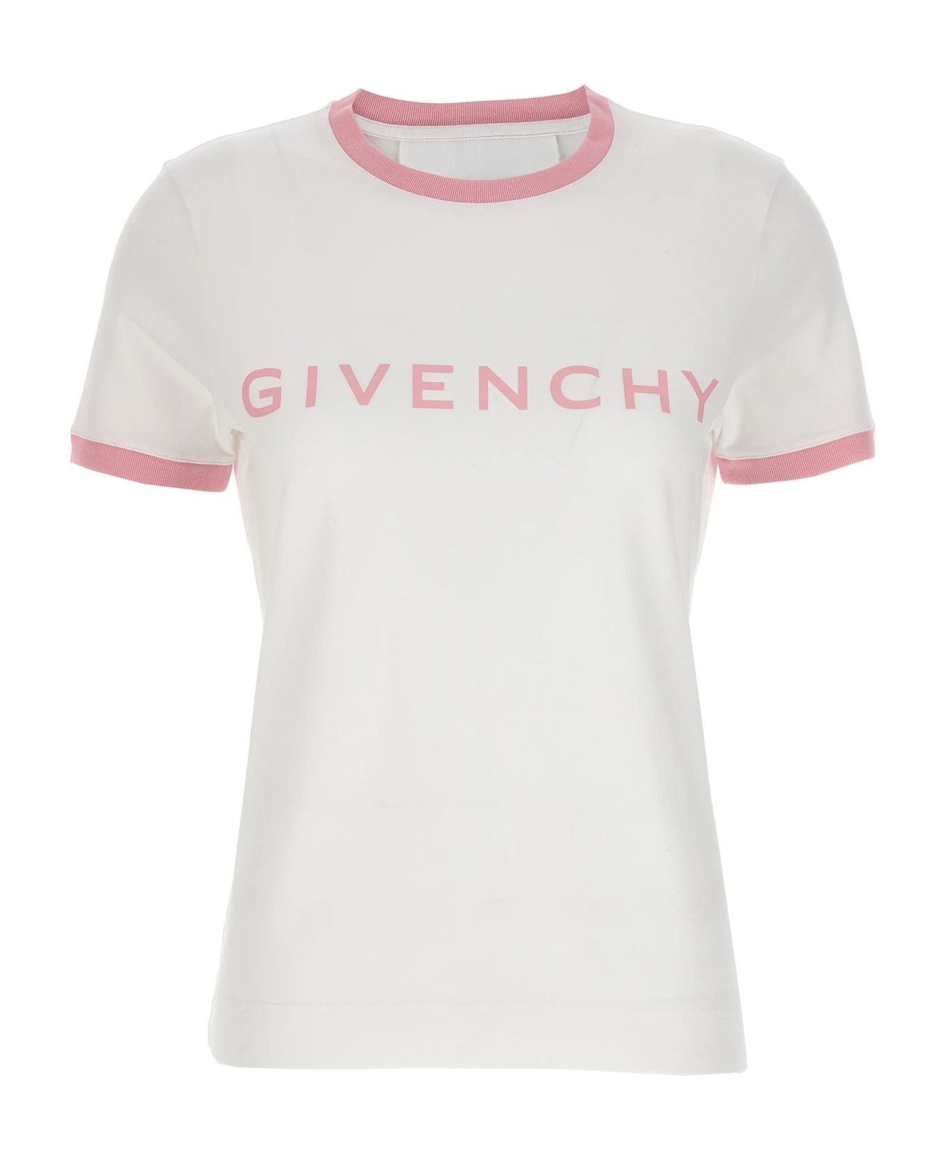 Givenchy o1srvl11e0625 Logo Print T-Shirt in White Size M / US 6-8 / IT 42-44 - 1 Thumbnail