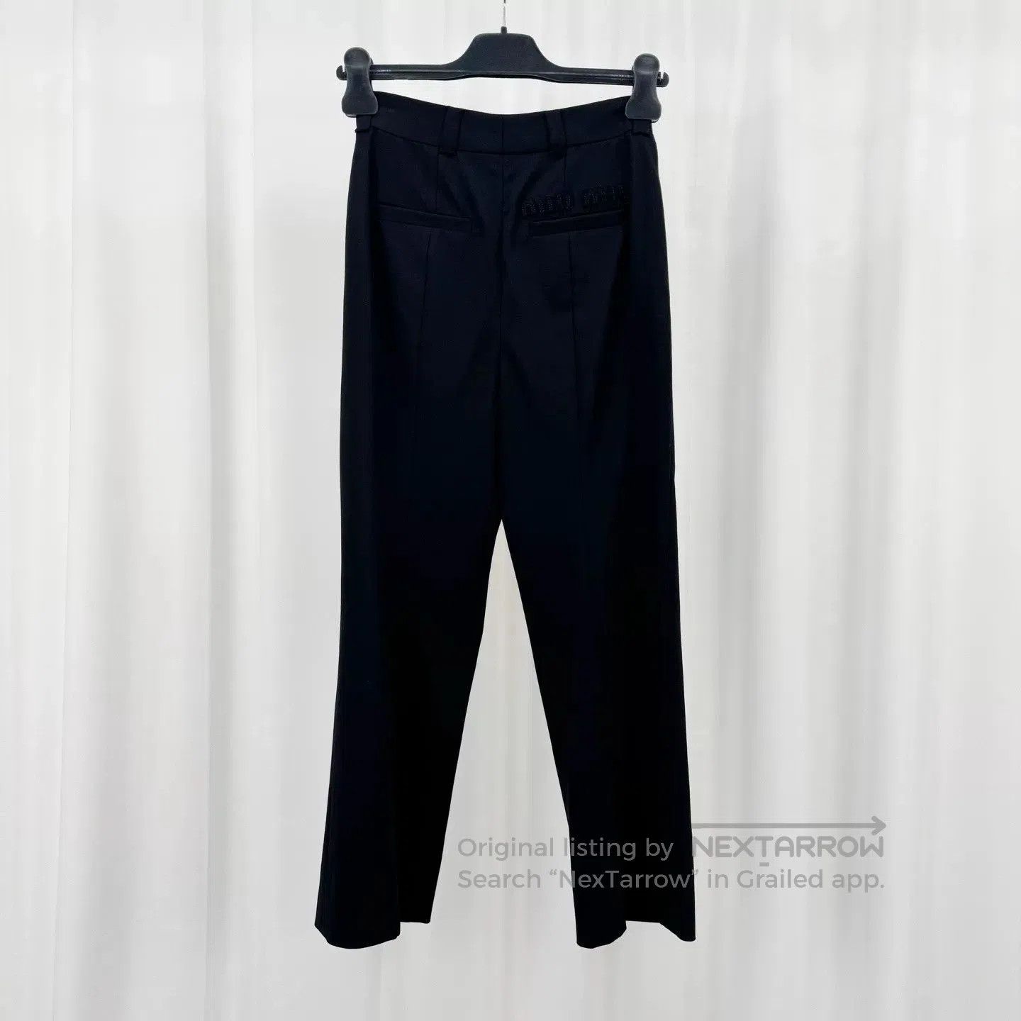 Miu Miu Miu Miu New Embroidered Wool Casual Pants. Size 37" - 1 Thumbnail