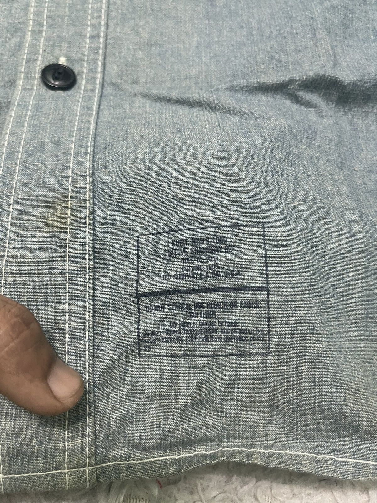 Tedman 90s TED COMPANY DENIM WORKWEAR SHIRT Size US L / EU 52-54 / 3 - 6 Thumbnail
