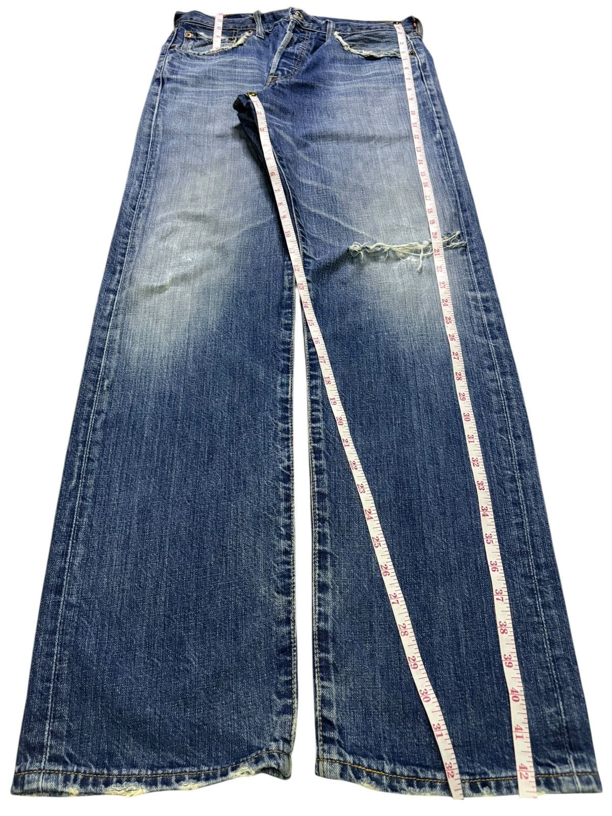 Levi's Vintage 90s Levis 501 Faded Wash Distressed Loose Jeans Size US 30 / EU 46 - 12 Thumbnail