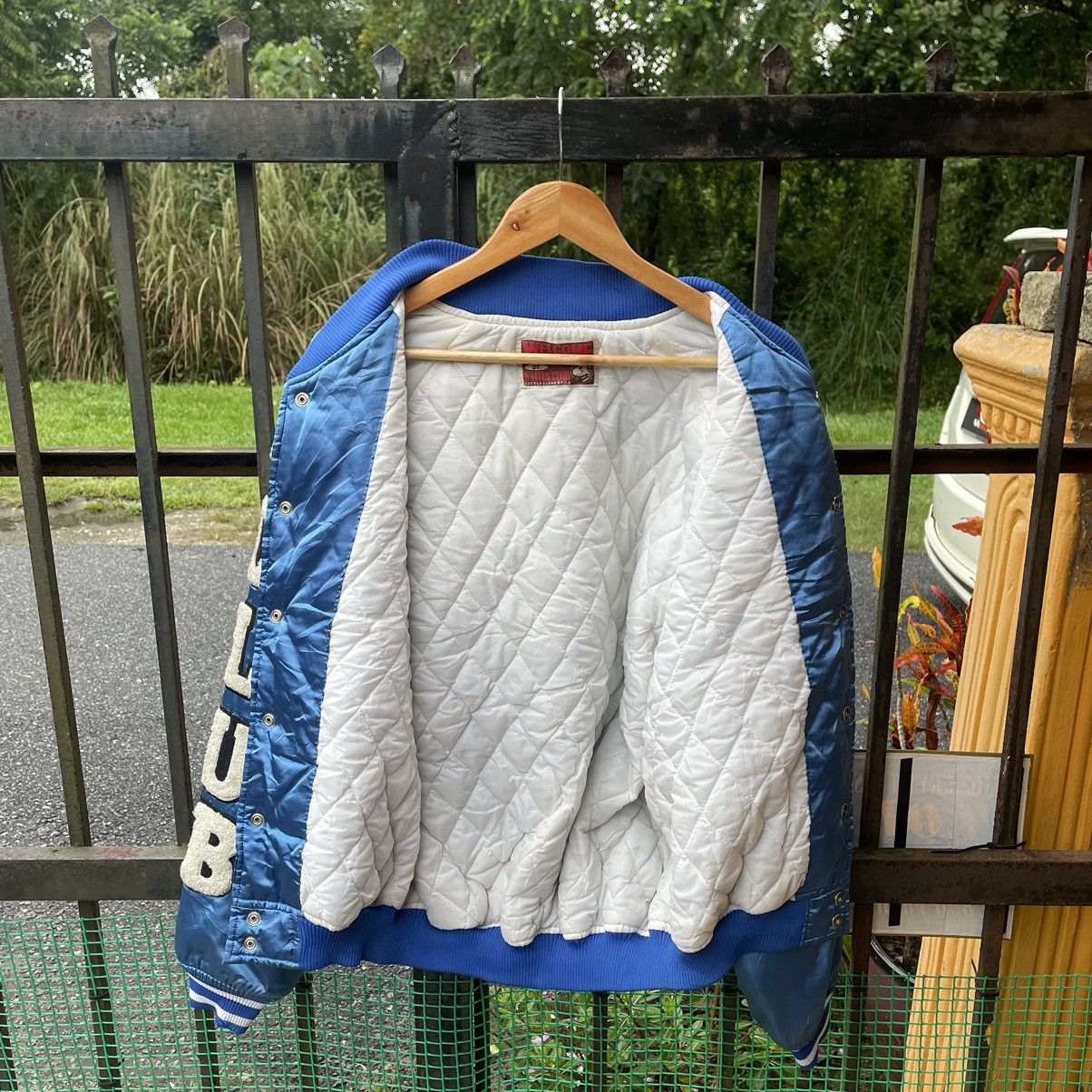 Japanese Brand × Vintage 🔥🔥🇯🇵Vintage D Lite Big Logo Snap Buttons Light Varsity Jacket Size US L / EU 52-54 / 3 - 9 Thumbnail