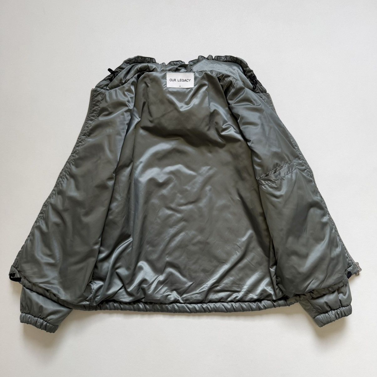 Our Legacy Sample Shimmer Sage Nylon Puffer Jacket Size US M / EU 48-50 / 2 - 13 Thumbnail