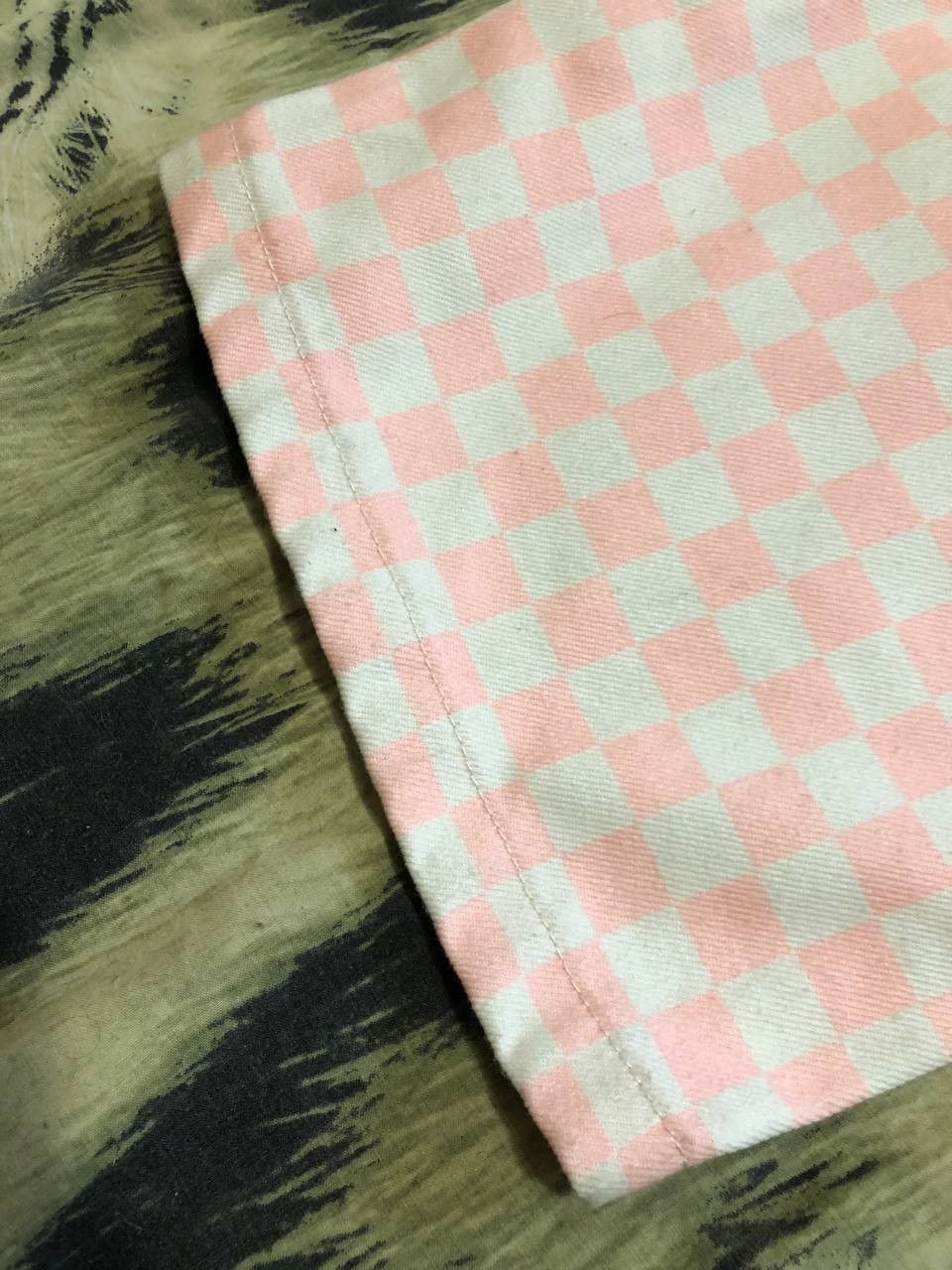 The Ragged Priest The Ragged Priest FASHION Pink and Cream Checkered Jeans Size 34" / US 12 / IT 48 - 18 Thumbnail