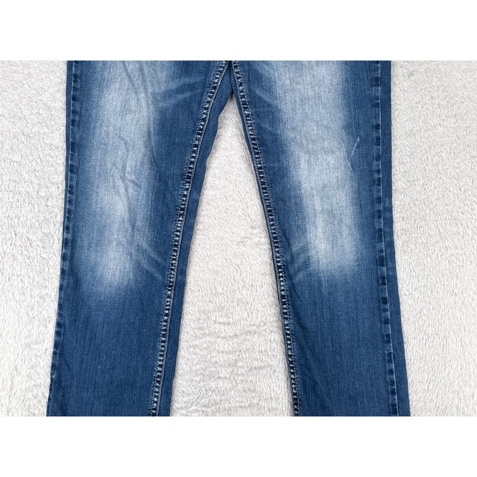 Silver Jeans Co. Silver Jeans Jeans Womens 30x30 Blue Denim Suki Low Straight Leg Embroidered Size 30" / US 8 / IT 44 - 3 Thumbnail