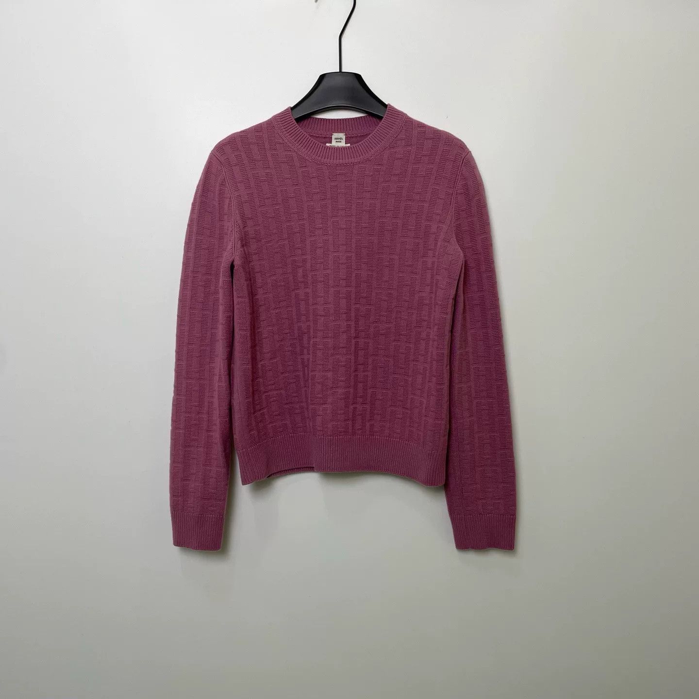 purple textured pullover sweater