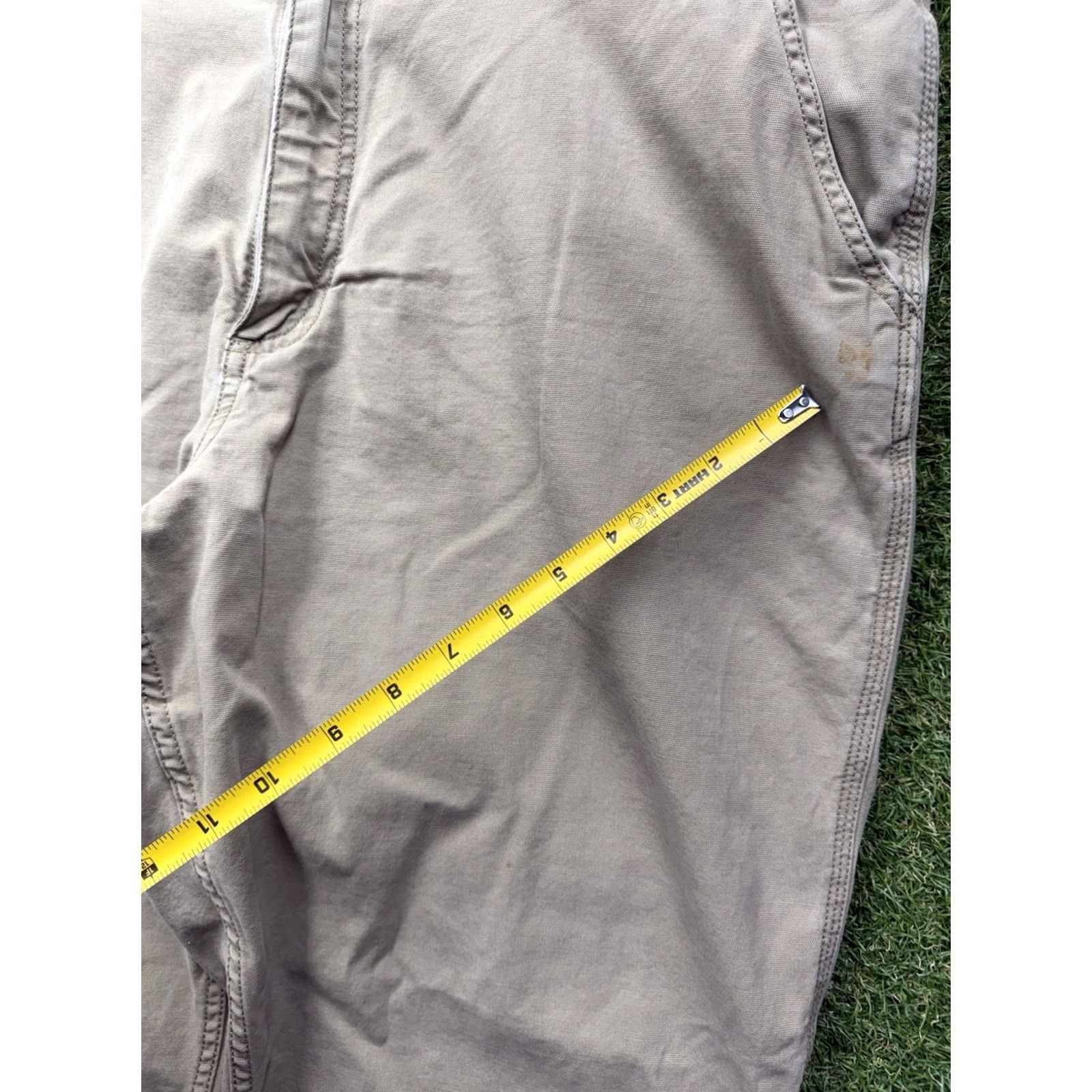 Carhartt Carhartt Carpenter Pants Mens 44x30 Workwear Cotton Beige Relaxed fit B324 FDK Pants Jeans Beige Carhartt Mens 44 Relaxed 30 Inseam 5-Pocket Size US 44 / EU 60 - 6 Thumbnail