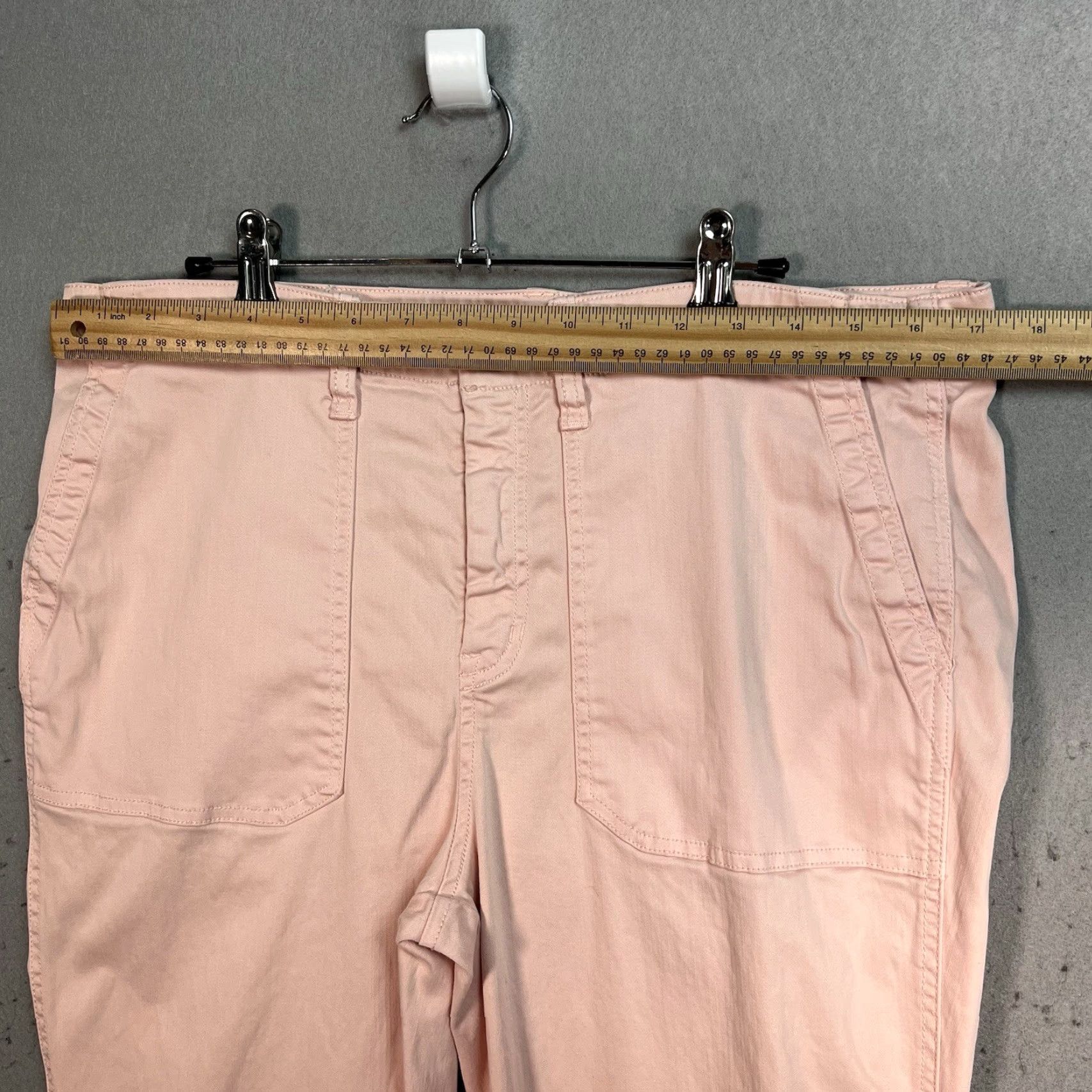 J.Crew VINTAGE J.CREW Chino Pants Womens 32T Pink Skinny Fit Cotton Blend Flat Front Slim Inseam 31 in Mens Girls Size 24" / US 00 / IT 34 - 3 Thumbnail