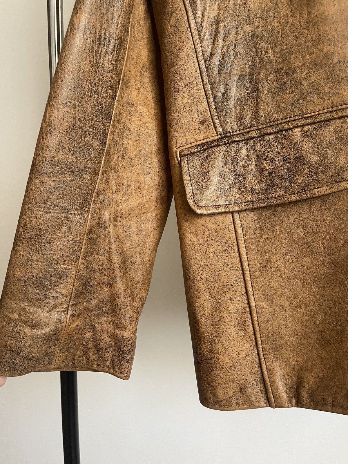 Vintage Vintage Mordex London Leather Blazer Jacket Made In UK 90s M Size US M / EU 48-50 / 2 - 4 Thumbnail