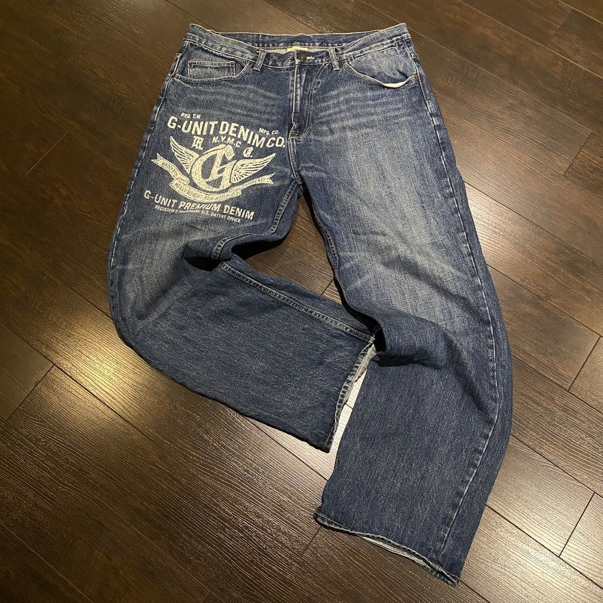 image of G Unit Vintage G-Unit Premium Baggy Denim Jeans Mens Size 38X34 in Blue