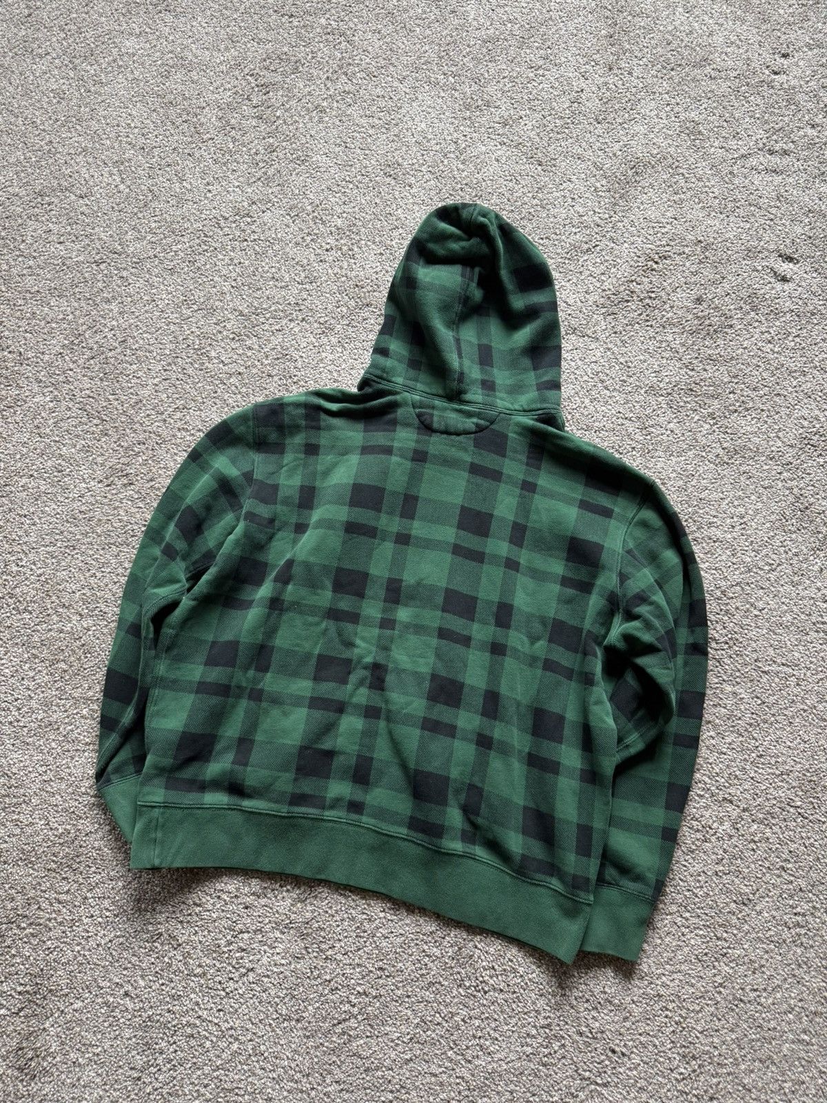 Polo Ralph Lauren Polo Ralph Lauren Plaid Hoodie XXL • Green Black • Vintage Size US XXL / EU 58 / 5 - 6 Thumbnail