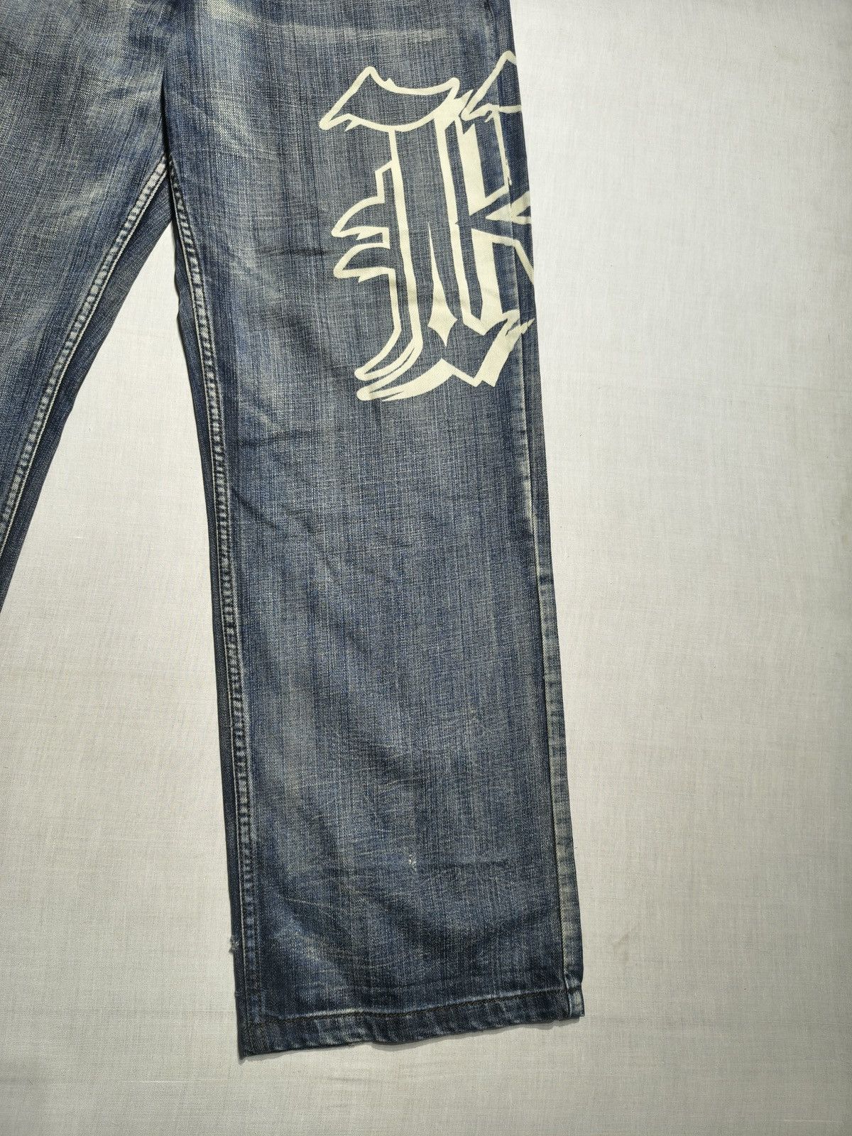 Southpole Karl Kani Big K Graphic Jeans Y2K Streetwear (045) Size US 36 / EU 52 - 10 Thumbnail