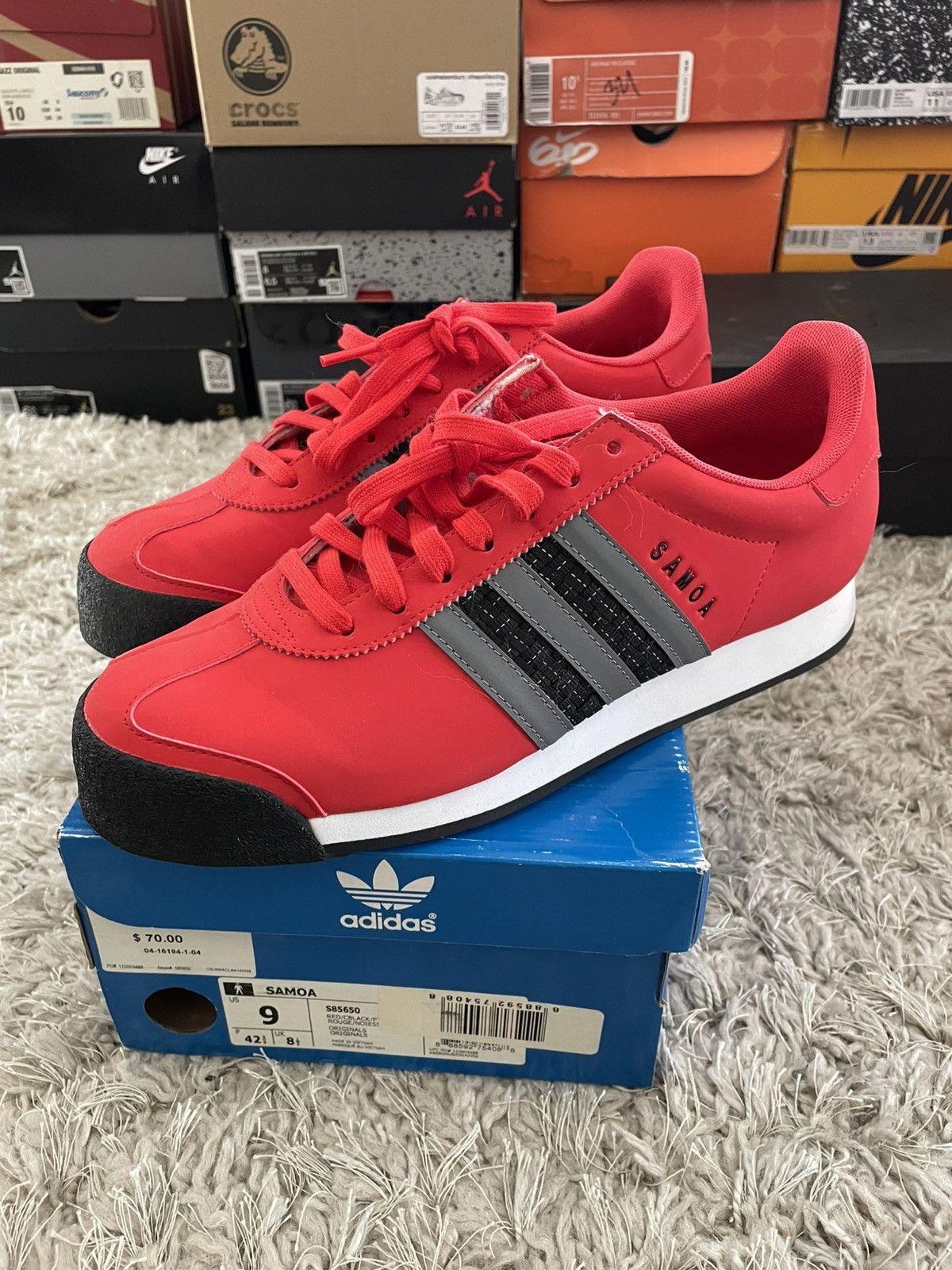 Adidas Adidas Samoa Red/Black/Grey Size US 9 / EU 42 - 1 Thumbnail