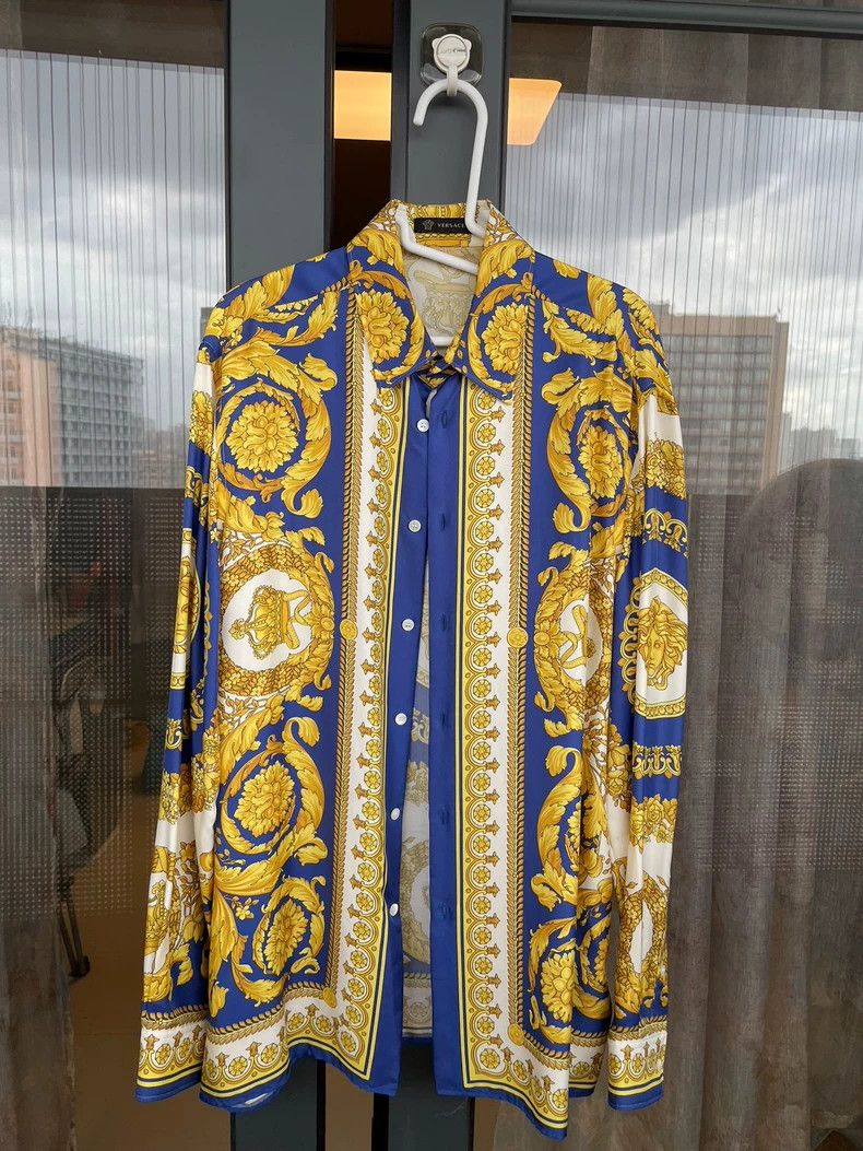 Versace Versace Silk shirt Size US L / EU 52-54 / 3 - 1 Thumbnail