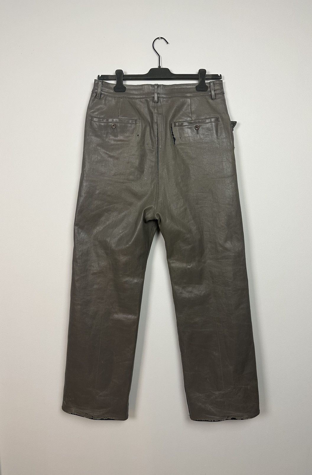 Rick Owens DRKSHDW Coated Mastodon Cut Trousers Size US 31 - 6 Thumbnail