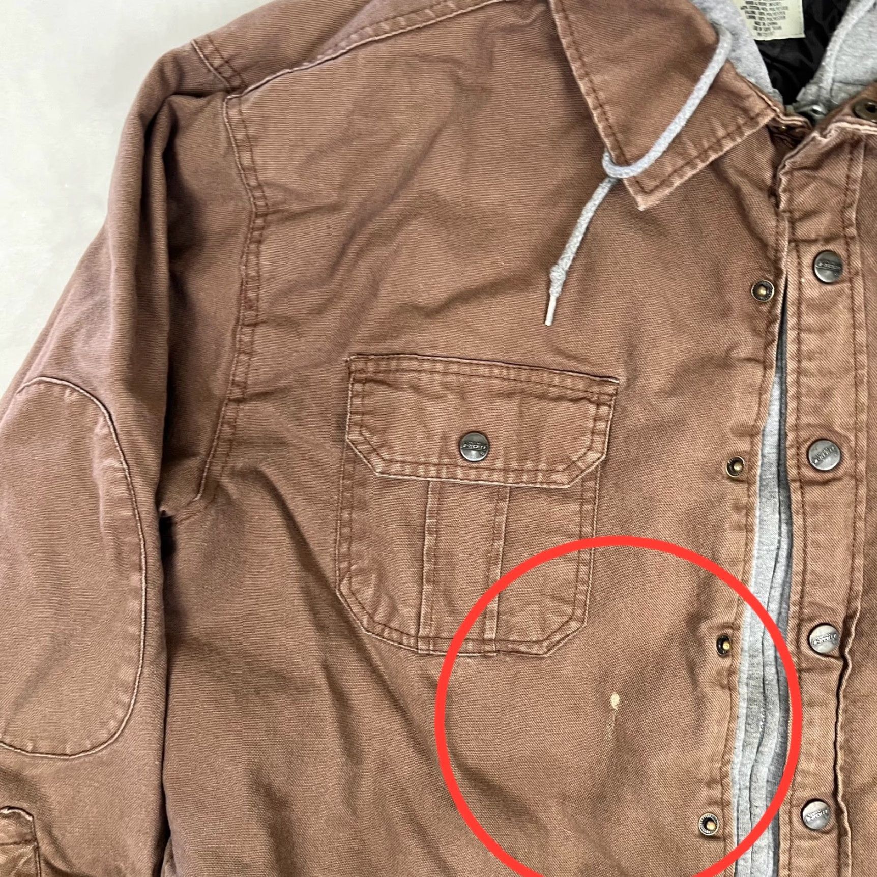 Dickies Dickies Hooded Jacket Duck Canvas Brown Men’s Size XL Quilted Lined Work Coat Jacket/Coat Size US XL / EU 56 / 4 - 2 Thumbnail