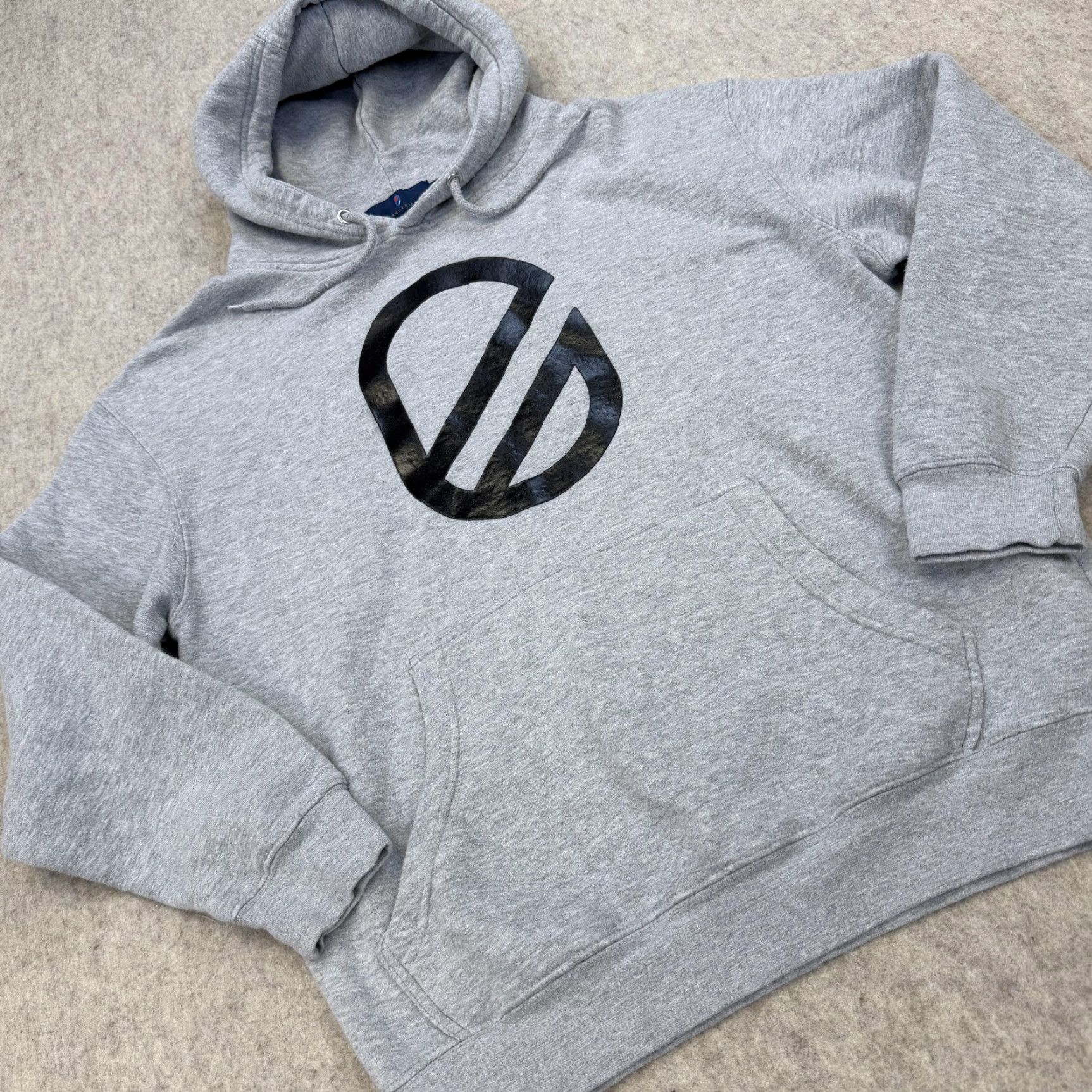 Logo 7 VINTAGE Extracurricular Hoodie Mens Large Gray Logo Graphic Pullover Fleece Sweatshirt Size US L / EU 52-54 / 3 - 2 Thumbnail