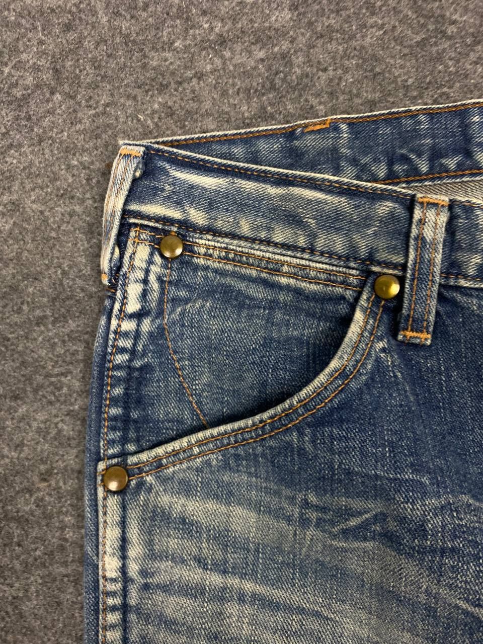 Wrangler vintage wrangler distressed denim gripper zipper Size US 32 / EU 48 - 9 Thumbnail