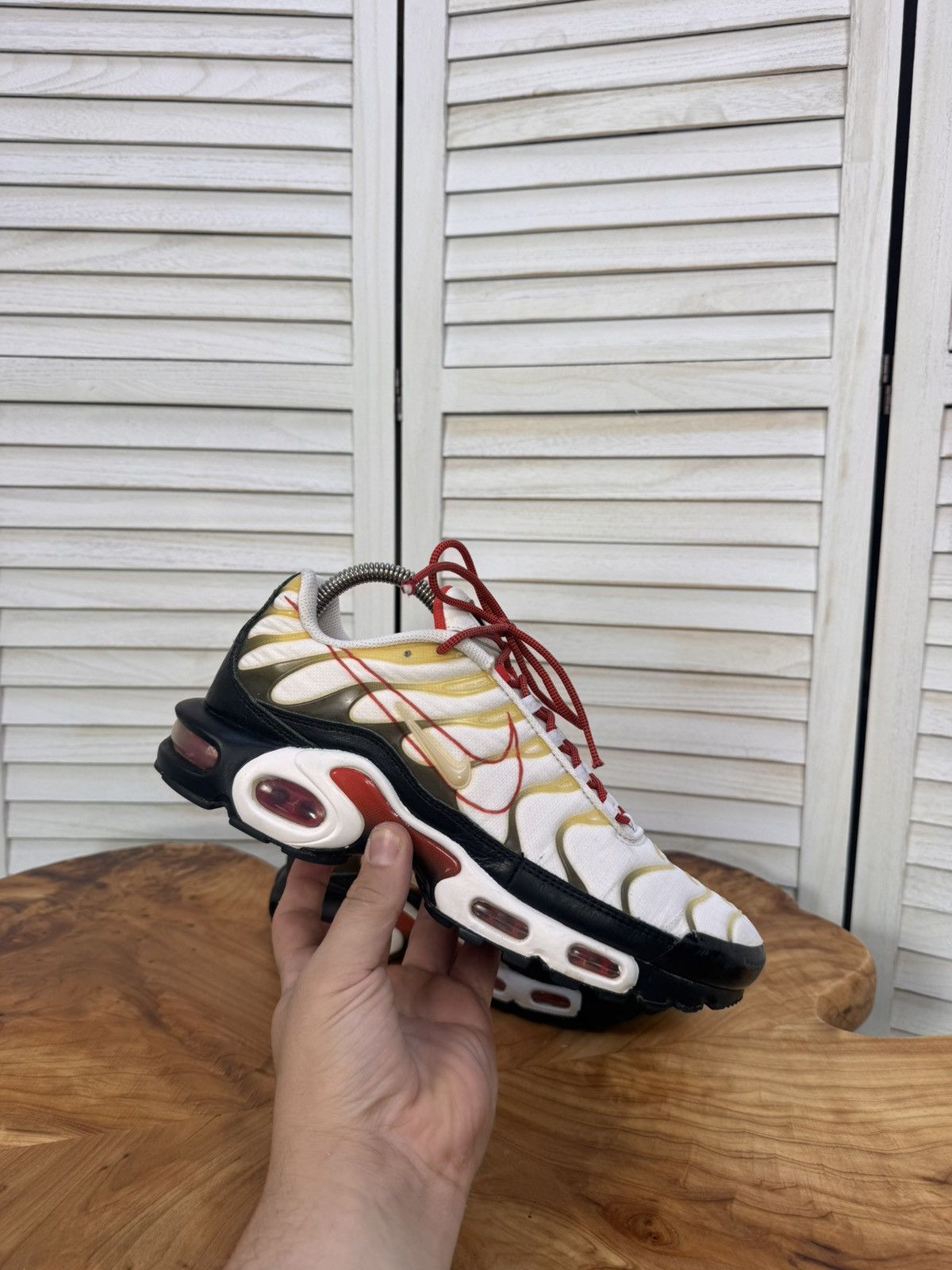 Nike Nike Air Max Plus TN White Red Gold Men’s Size 8.5 Size US 8.5 / EU 41-42 - 4 Thumbnail