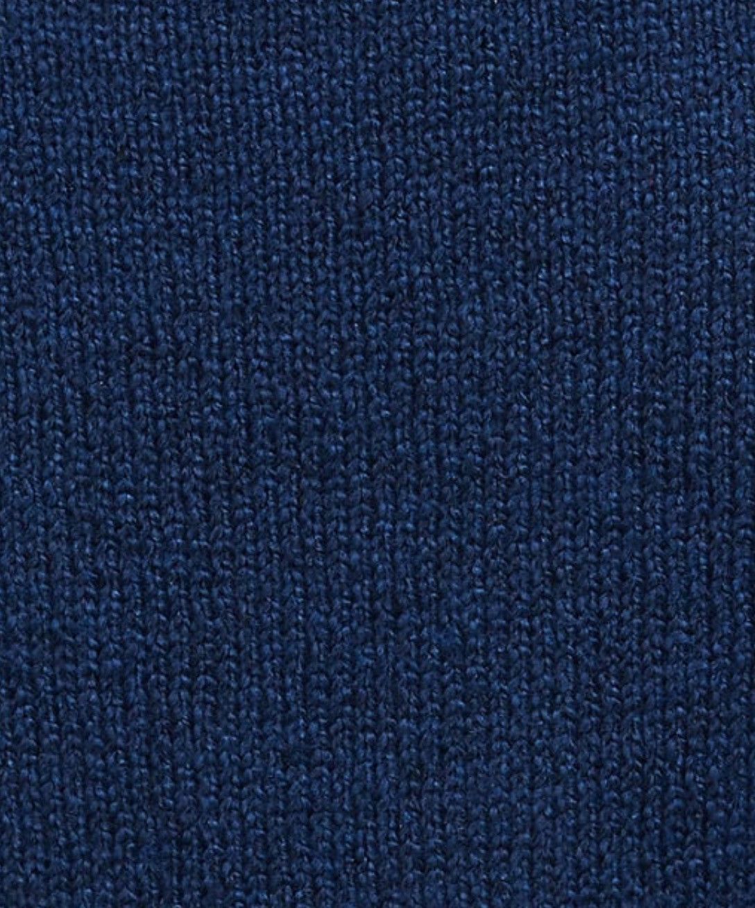 American Eagle Outfitters American Eagle Woven Holiday High Neck Knitted Blue Sweater Size S / US 4 / IT 40 - 6 Thumbnail