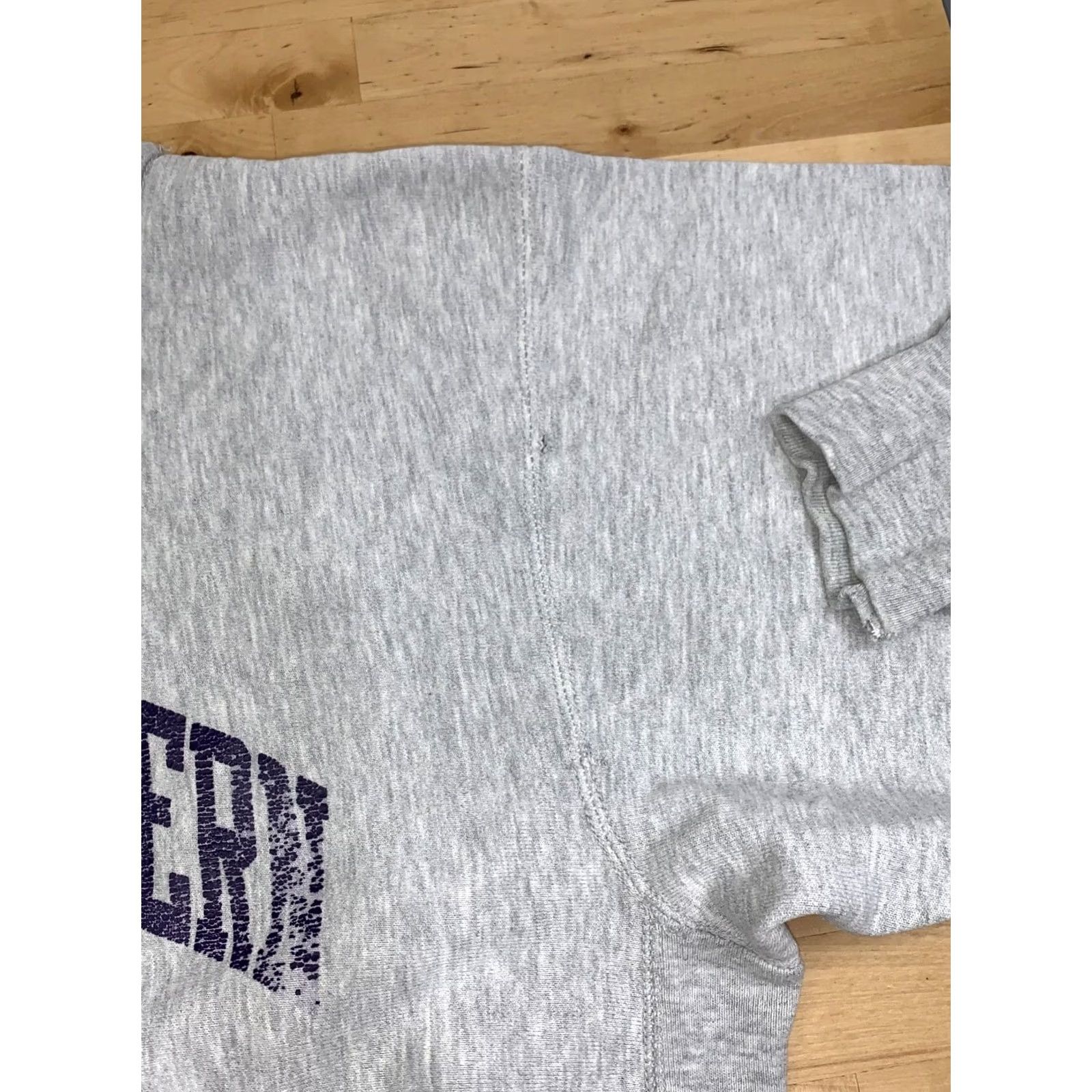 Champion VINTAGE Champion Reverse Weave Sweatshirt Northwestern XL Distress 80s College University Men Gray Cotton Crew Neck Long Sleeve Pullover Regular 13121 Size US XL / EU 56 / 4 - 5 Thumbnail