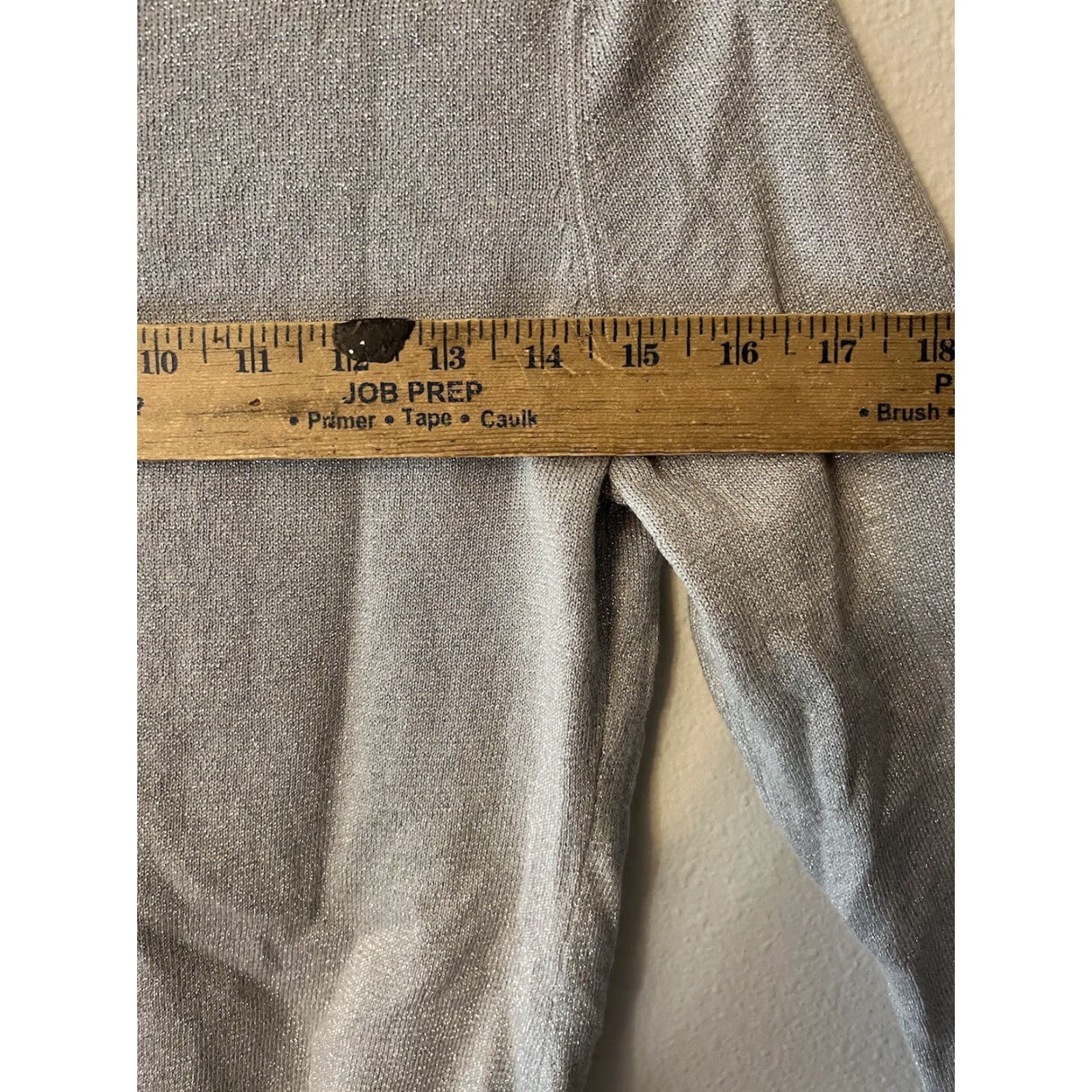 CO New York & Company Cardigan Women Adult Medium Gray Cotton Blend Knit Button Sweater Size M / US 6-8 / IT 42-44 - 5 Thumbnail