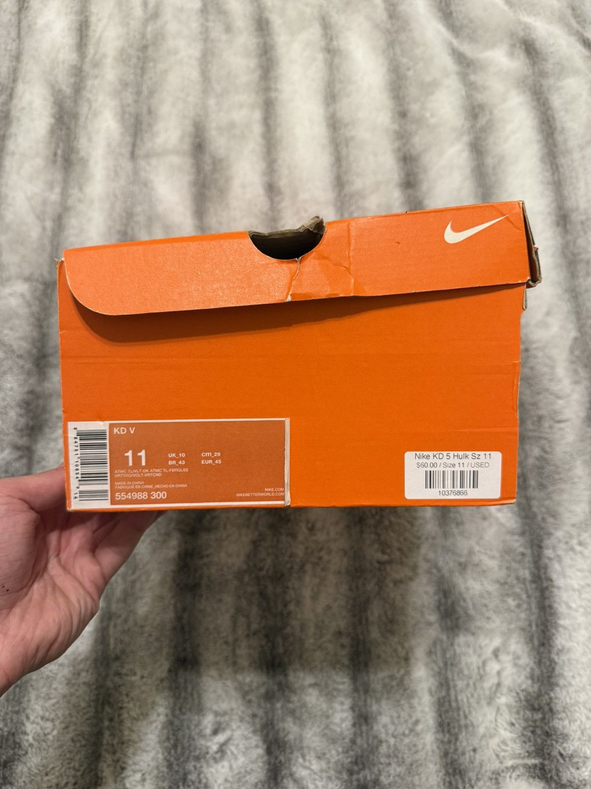 Nike Nike KD 5 ‘Hulk’ Size US 11 / EU 44 - 6 Thumbnail