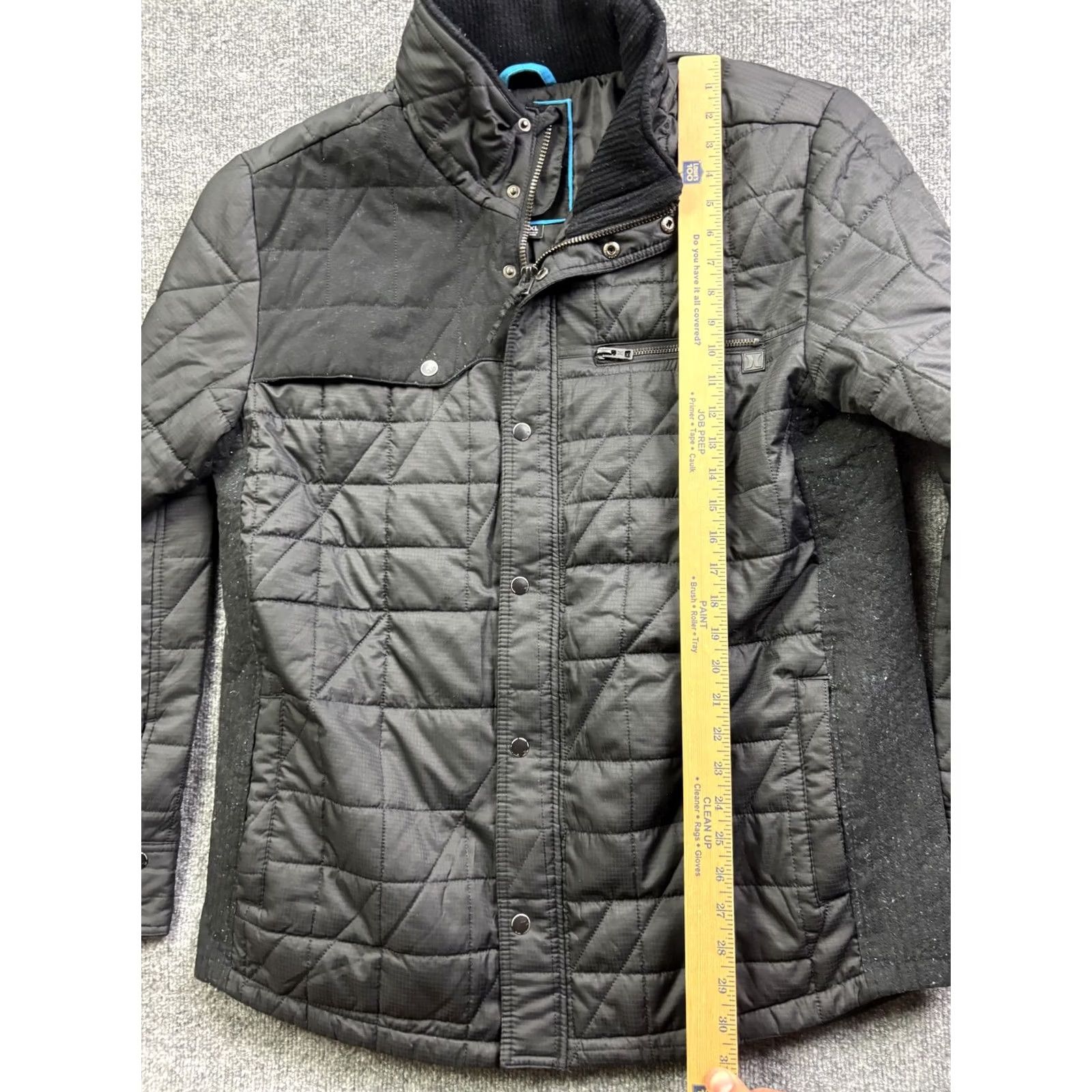 Hurley Hurley Jacket Mens XL Black Quilted Insulated Full Zip Stand Collar Outdoor Size US XL / EU 56 / 4 - 3 Thumbnail