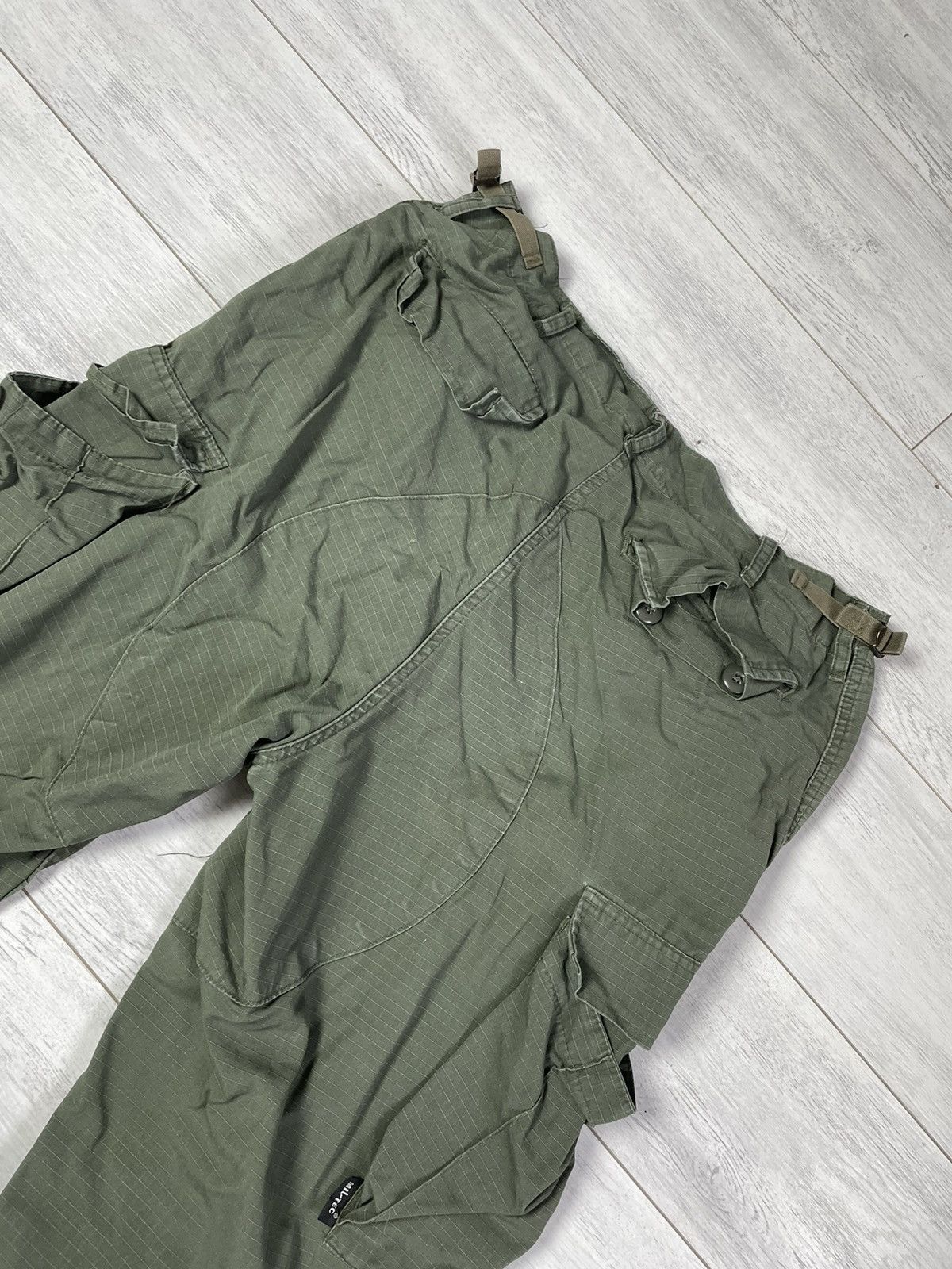 Japanese Brand × Vintage Vintage 60s Vietnam War WR Poplin Ripstop Cargo Pants USA Size US 36 / EU 52 - 10 Thumbnail