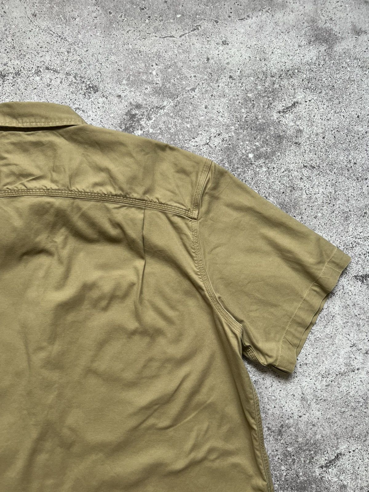 Carhartt × Vintage Vintage Carhartt Work Shirt Short Sleeve Beige Mens Size US XXL / EU 58 / 5 - 14 Thumbnail