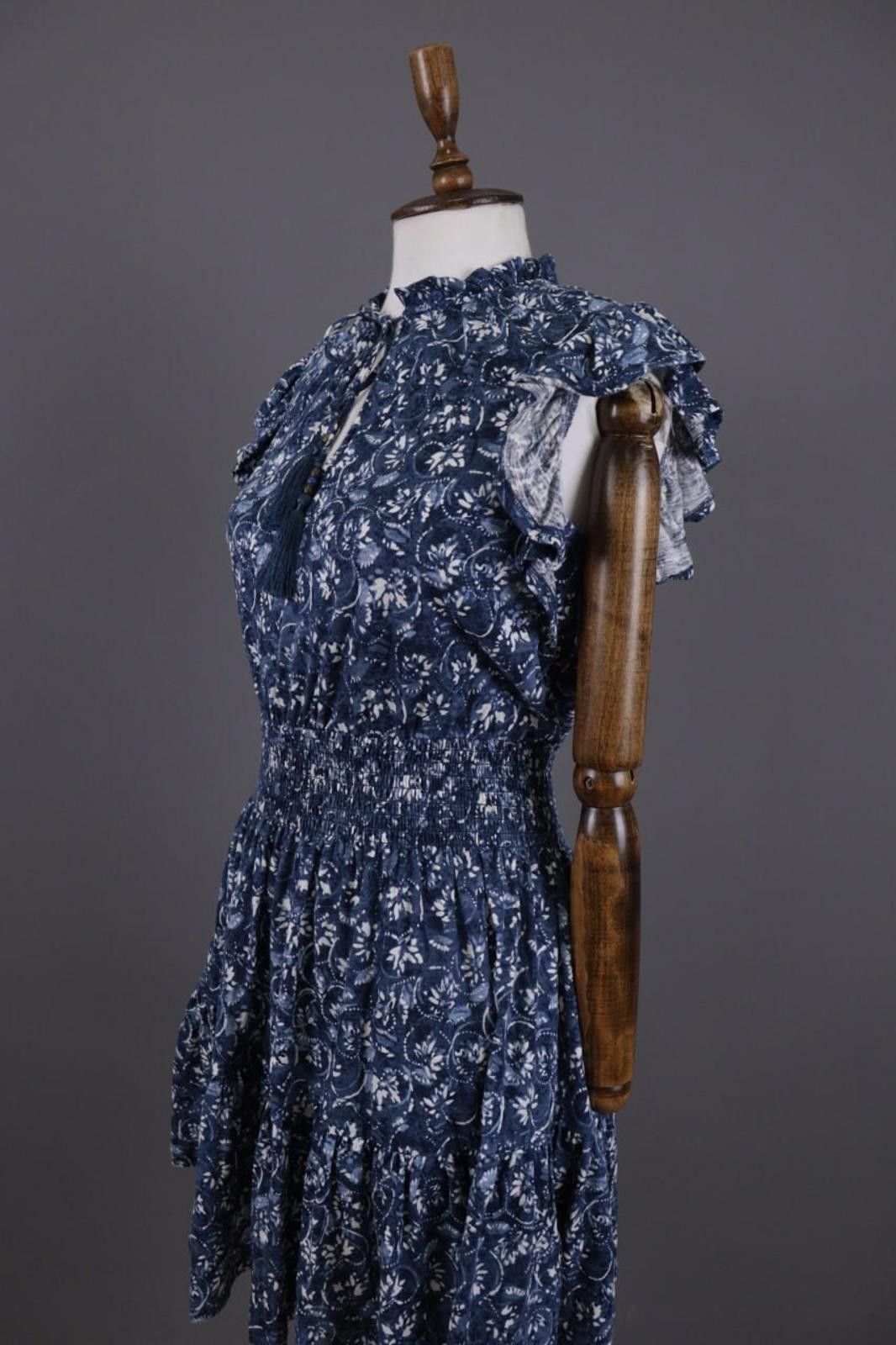Lauren Ralph Lauren Lauren Ralph Lauren Blue Floral Blouse Short Dress Size 4 Size S / US 4 / IT 40 - 9 Thumbnail