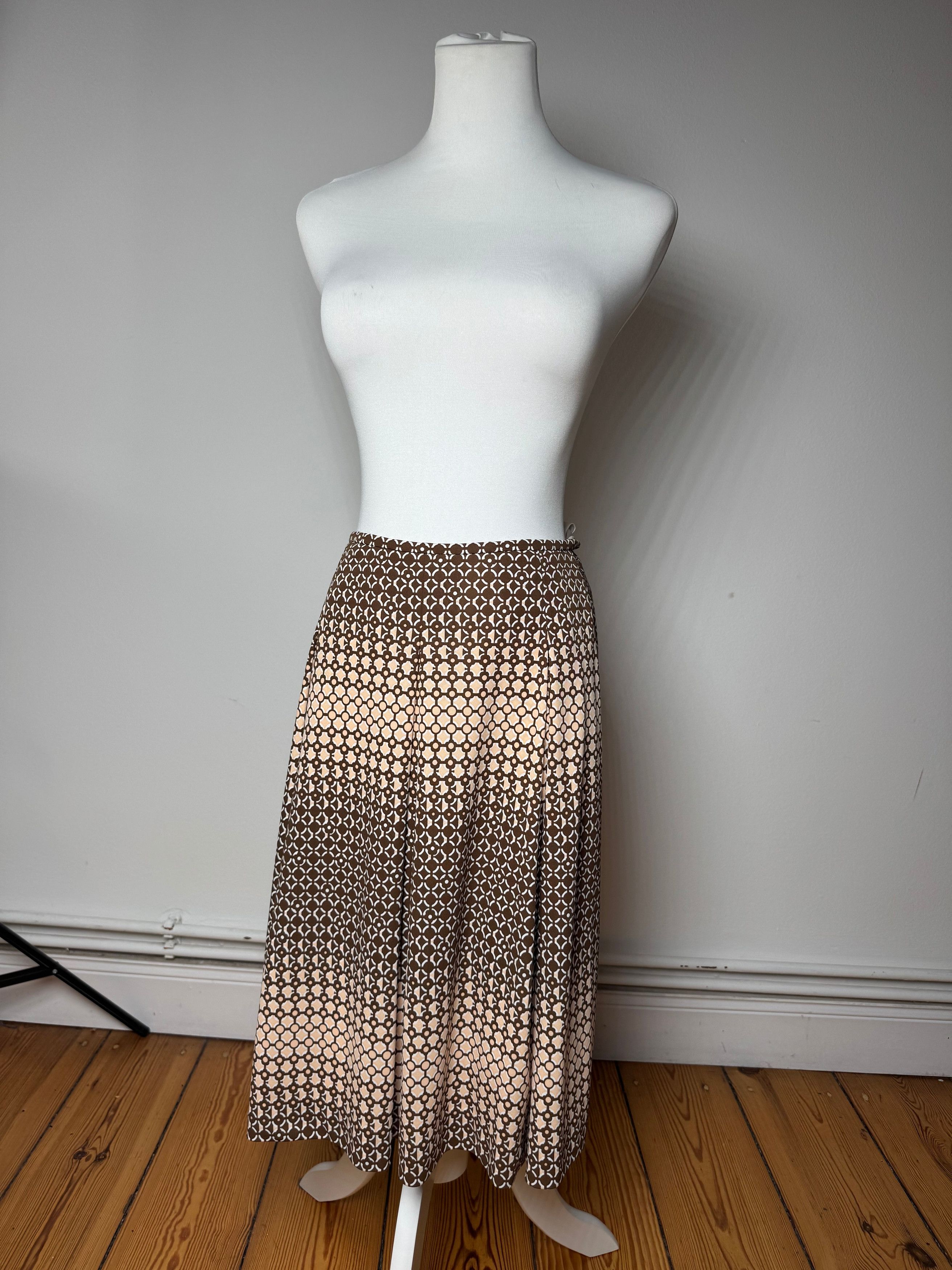 Courreges Vintage Skirt Black Brown 38/M Size 27" / US 4 / IT 40 - 1 Thumbnail