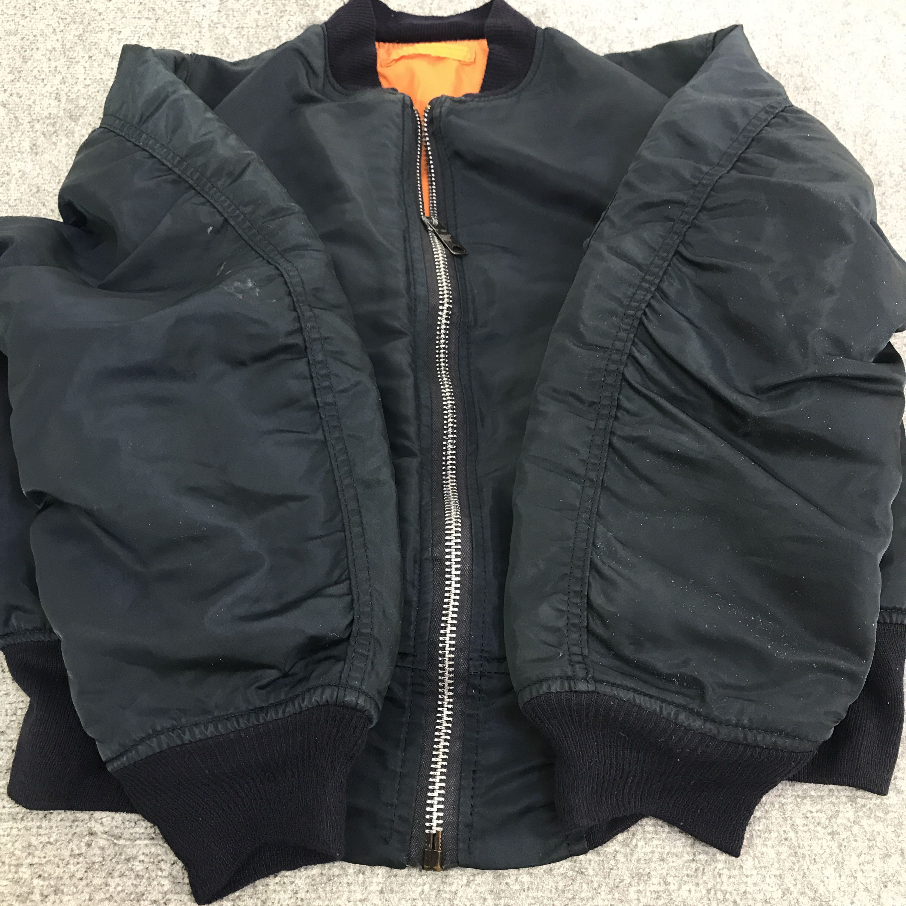 Alpha Industries Vtg Alpha Industries bombers Navy jacket K109B15 Size US M / EU 48-50 / 2 - 8 Thumbnail