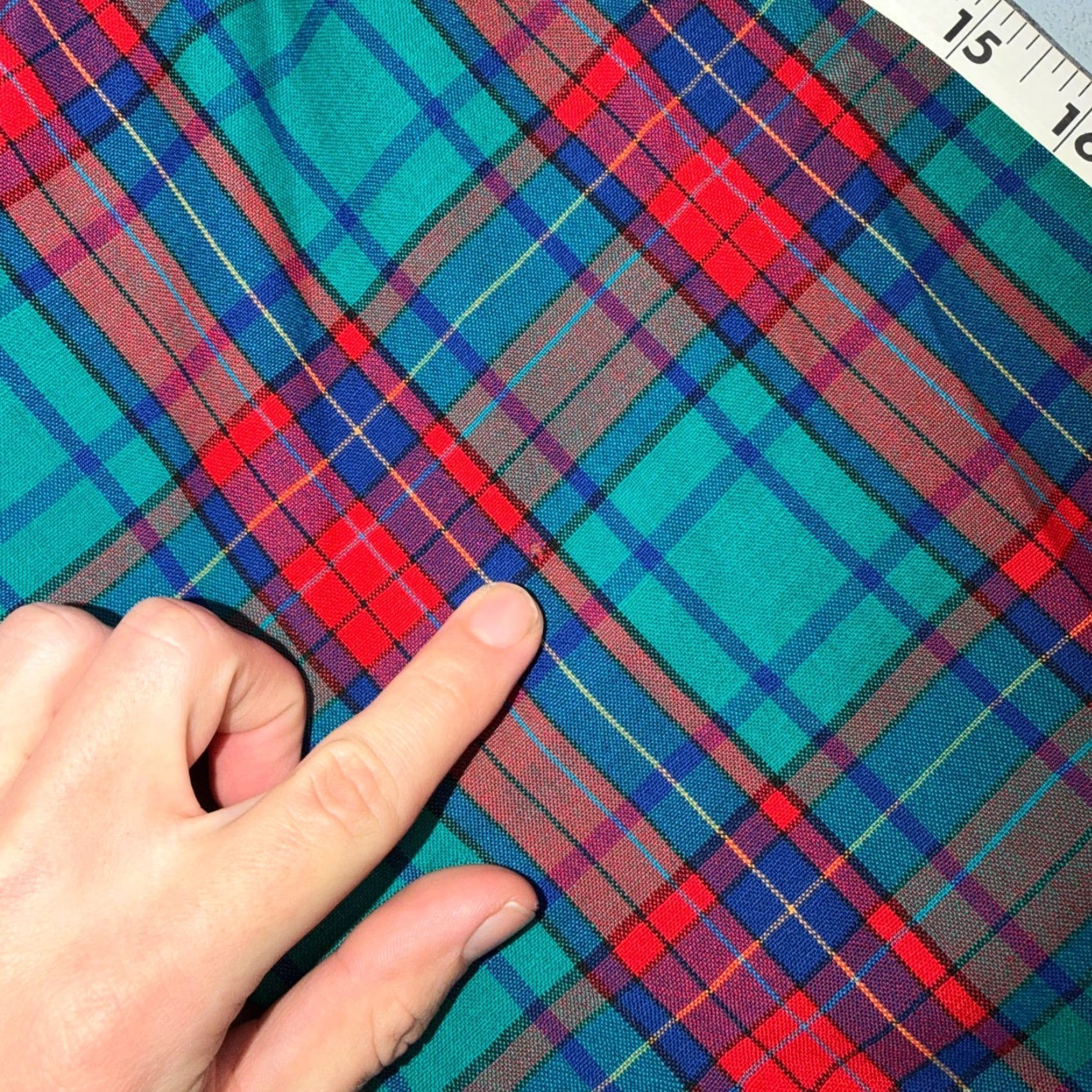 Pendleton VINTAGE Pendleton Button-Up Shirt XL Blue Red Turquoise Plaid Wool Flannel USA Made LS Size US XL / EU 56 / 4 - 6 Thumbnail