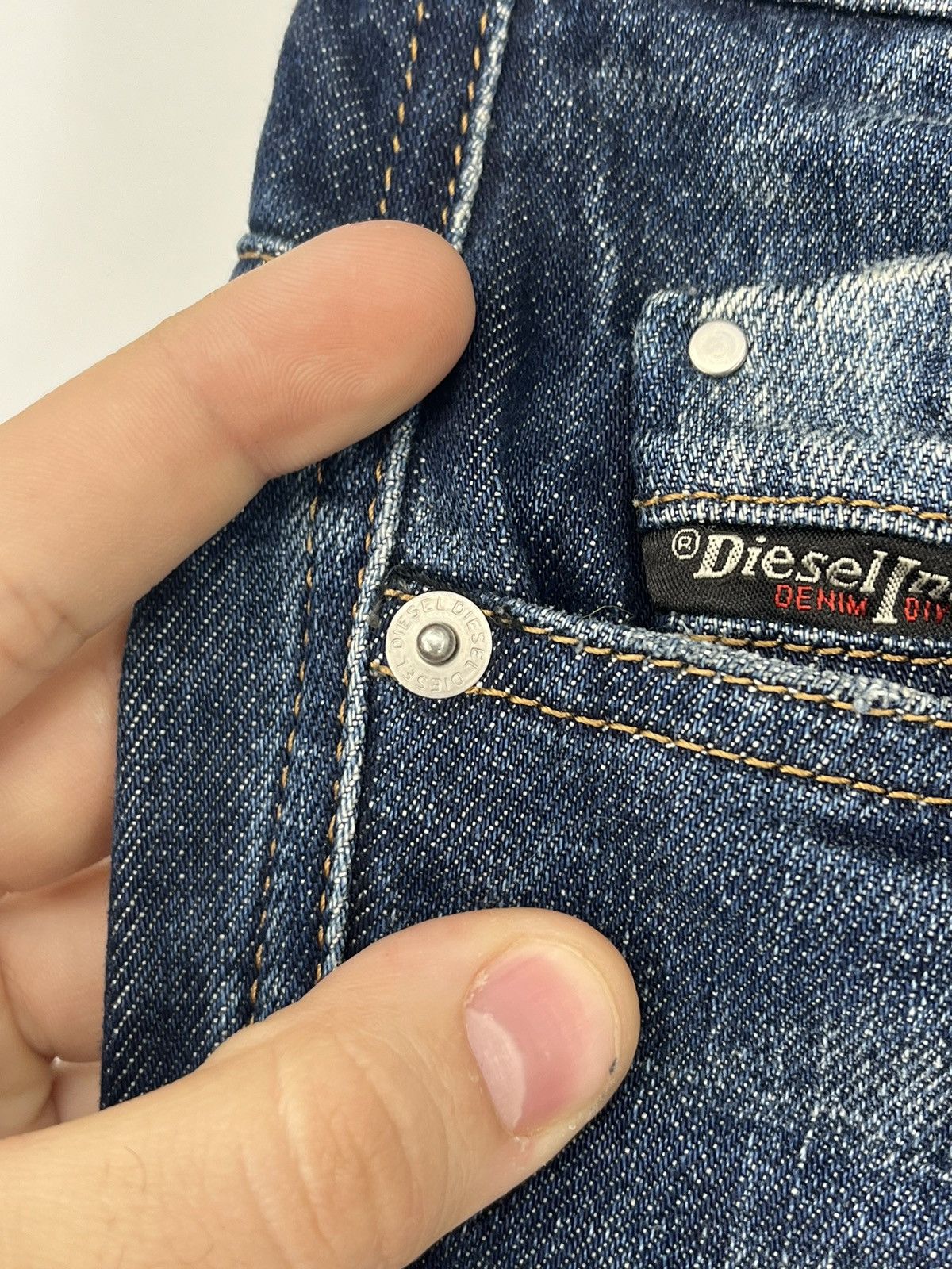 Diesel × Vintage Vintage Y2K Men’s Diesel Distressed Patchwork Denim Jeans Size US 30 / EU 46 - 8 Thumbnail