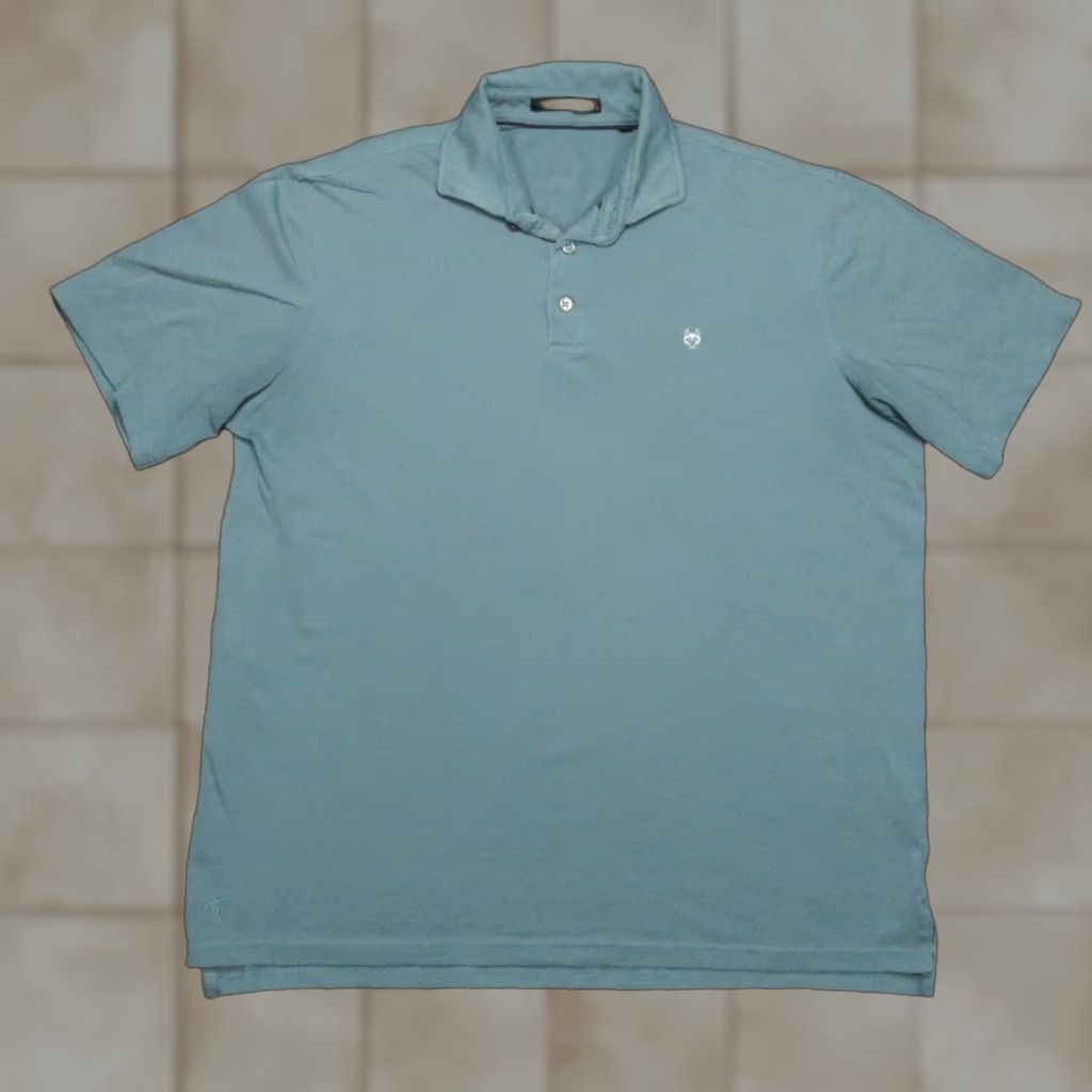 Vintage Greyson Polo Shirt Mens Large Blue Performance Polo Banff National Park Fields Ranch Size US L / EU 52-54 / 3 - 1 Thumbnail