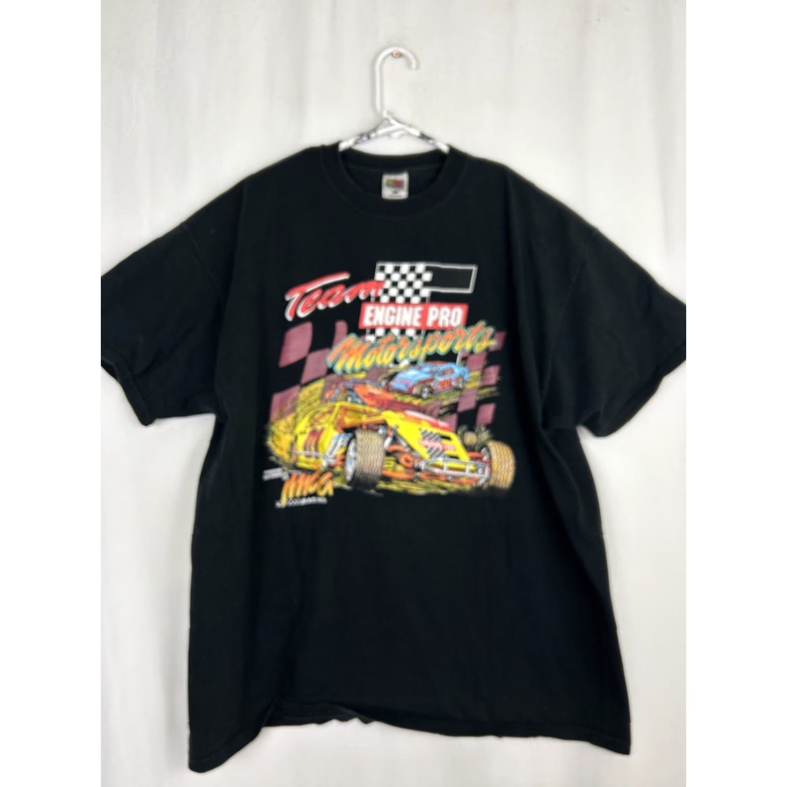 Fruit Of The Loom Mens 2XL Black Short Sleeve T-Shirt IMCG Racing Team Pro Motorsports Colorful Shirt Mens Size US XXL / EU 58 / 5 - 2 Thumbnail