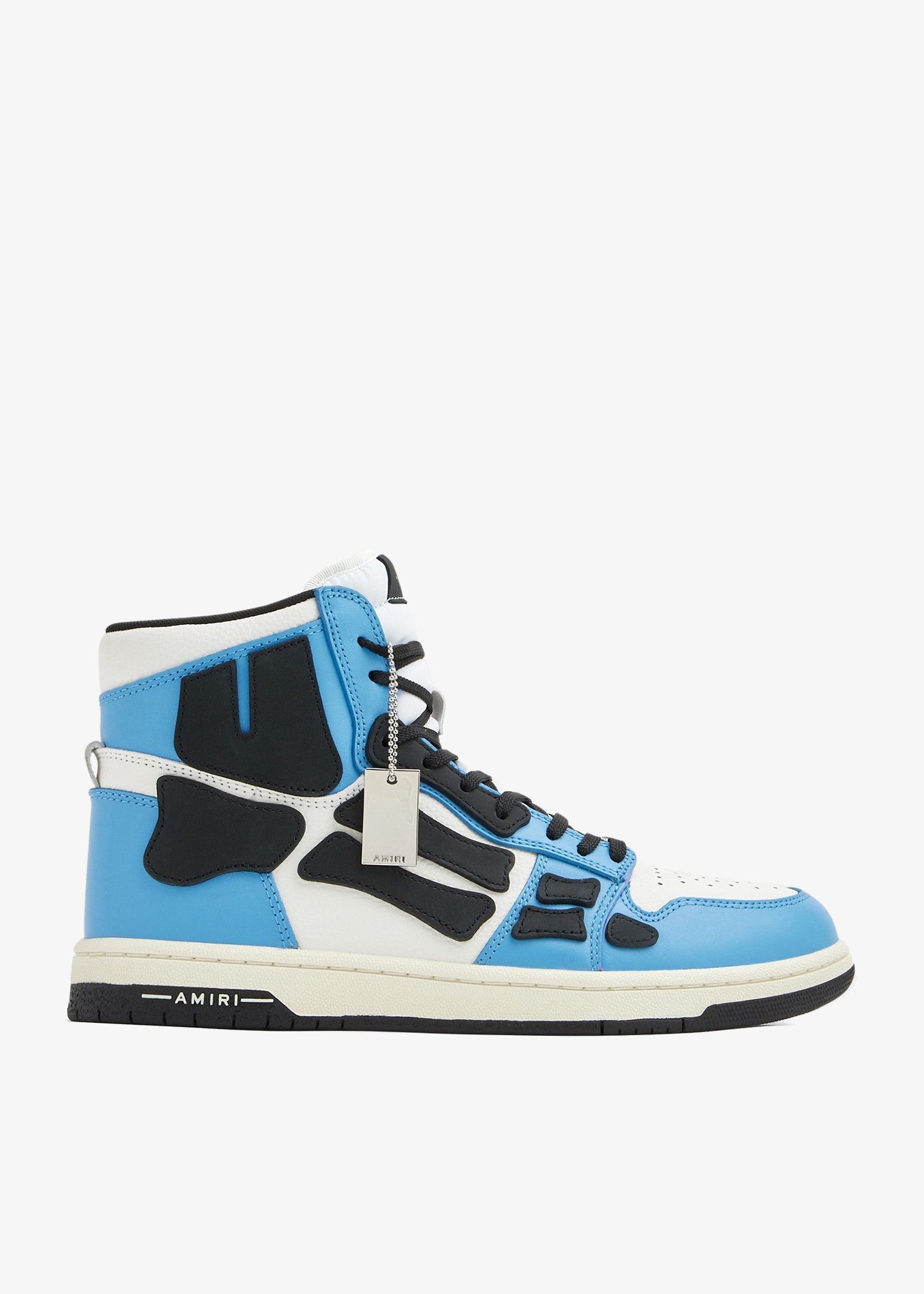 Amiri o1gr1nt1024 Skel Hi-Top Sneakers in Carolina Blue/White Size US 7 / EU 40 - 1 Thumbnail