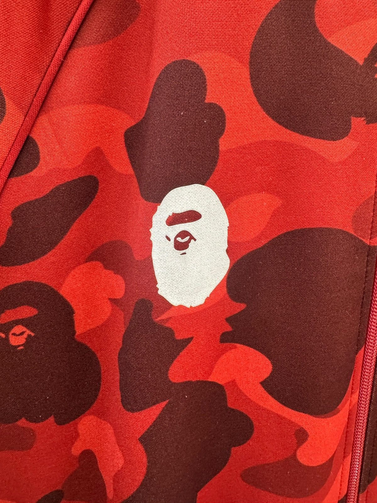 Adidas × Bape Adidas Bape Red Track Jacket Size US M / EU 48-50 / 2 - 4 Thumbnail